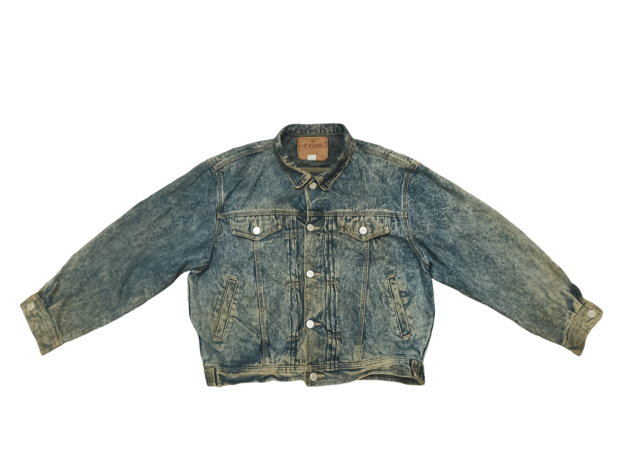 Edwin Vintage Distressed thrashed Edwin Denim Jacket Size US L / EU 52-54 / 3 - 1 Thumbnail