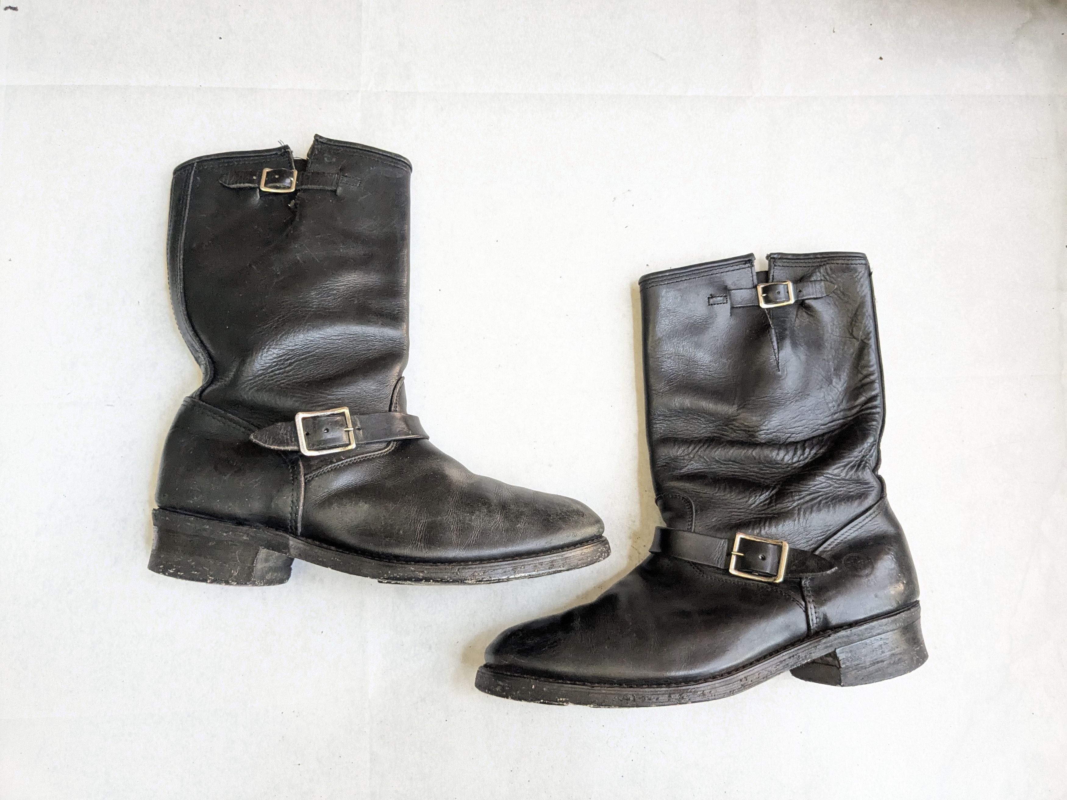 Genuine Leather Double H Engineer Boots Black Leather 12 E Wide Size US 12 / EU 45 - 1 Thumbnail