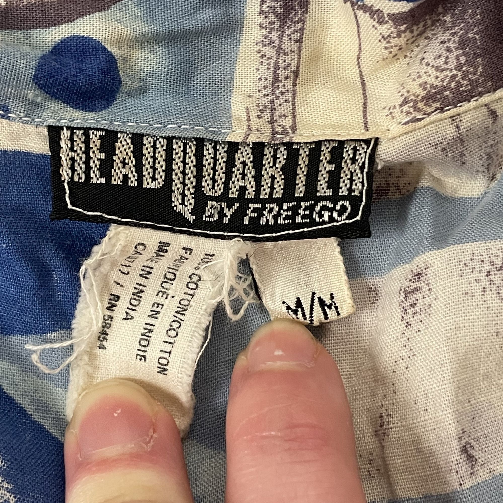 Other Vtg Head Quarter FREEGO ABSTRACT Skater Streetwear Shirt Size US M / EU 48-50 / 2 - 3 Thumbnail