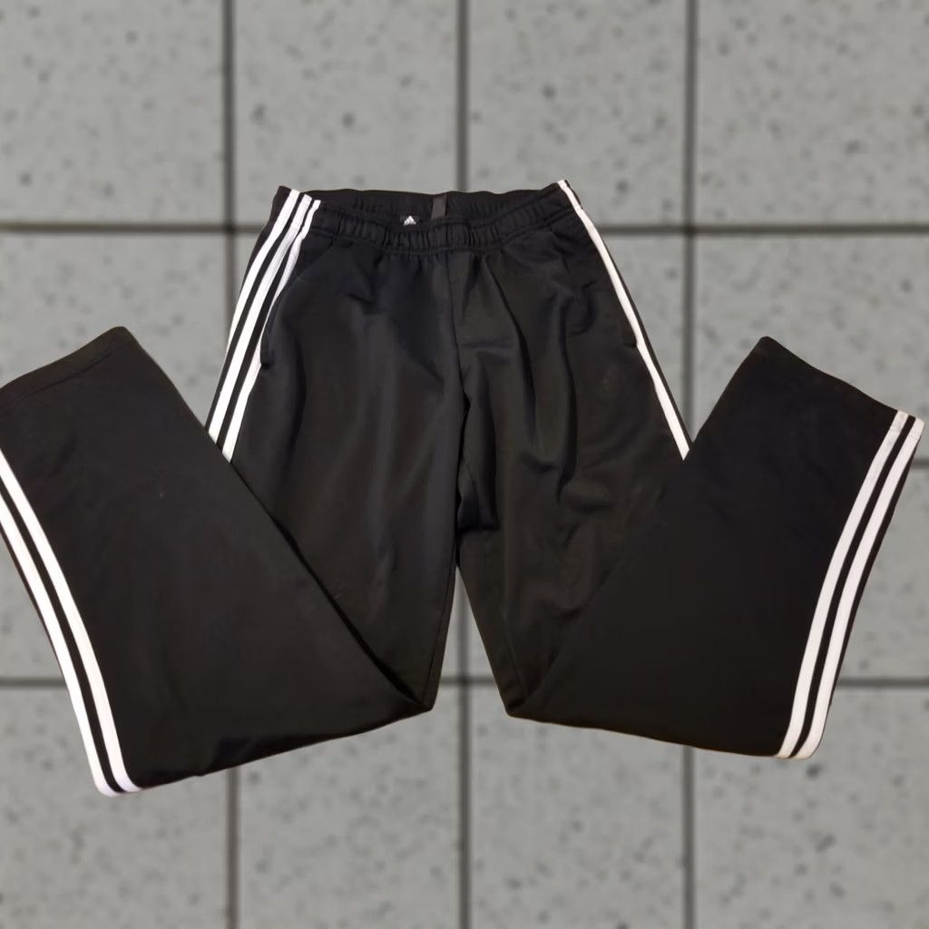 Adidas Mens adidas Pants M Medium Black Jogger Athletic Gym Workout Size US 31 - 1 Thumbnail