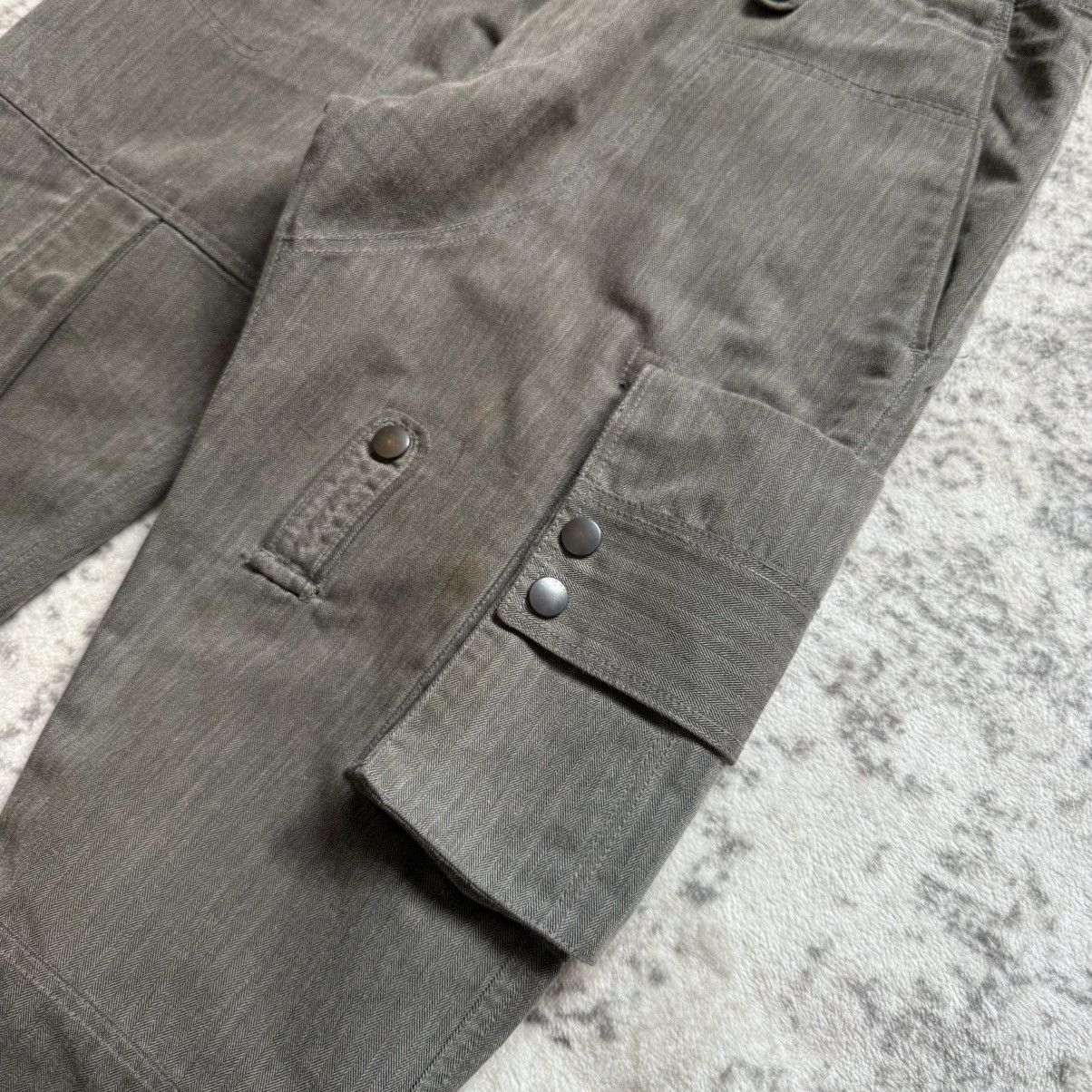 Issey Miyake 2000s Tete Homme Japan Gun Pocket Reconstructed Flare Cargo Size US 30 / EU 46 - 5 Thumbnail