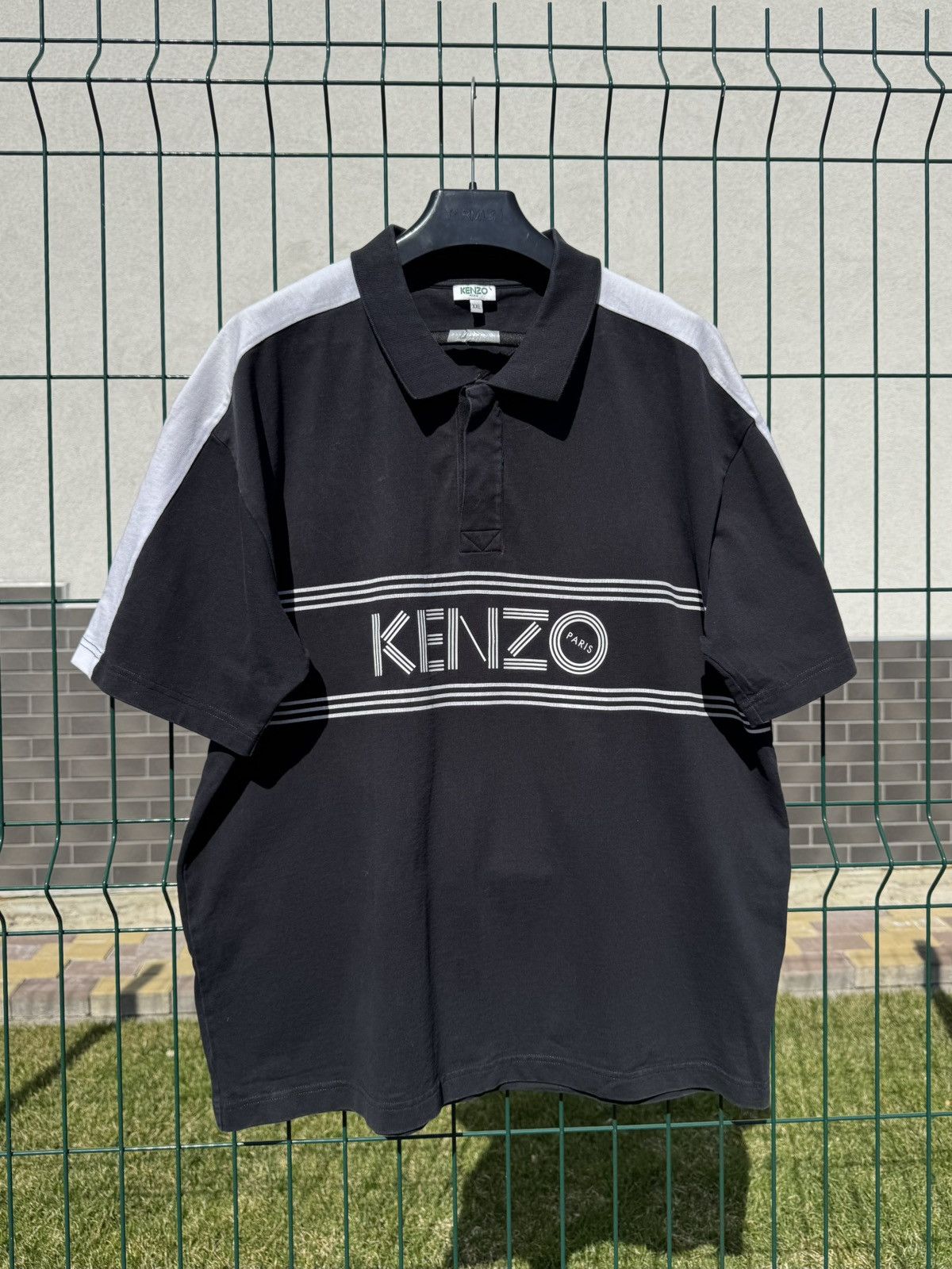 Kenzo Vintage KENZO Spellout Polo Shirt Size US XL / EU 56 / 4 - 4 Thumbnail