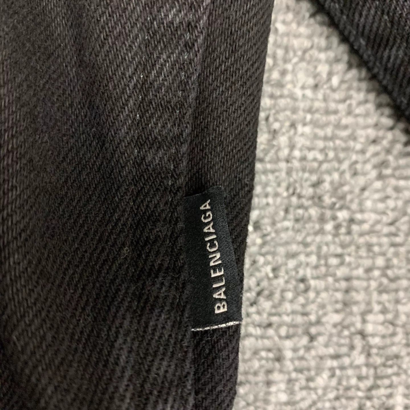 Balenciaga Balenciaga Black Embroidered Logo Denim Jkt 48 New w/ Tags Size 48R - 7 Thumbnail