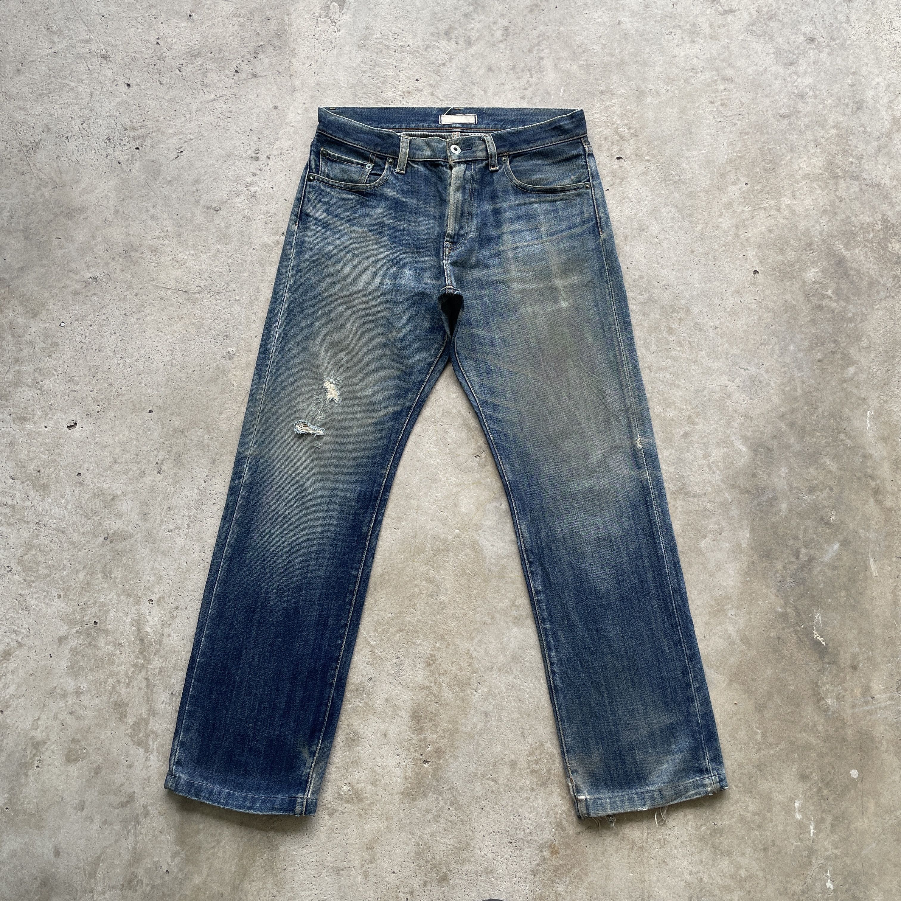 Japanese Brand W32 VINTAGE JAPANESE MUDWASH JEANS FADED PANTS DISTRESSED Size US 32 / EU 48 - 2 Thumbnail