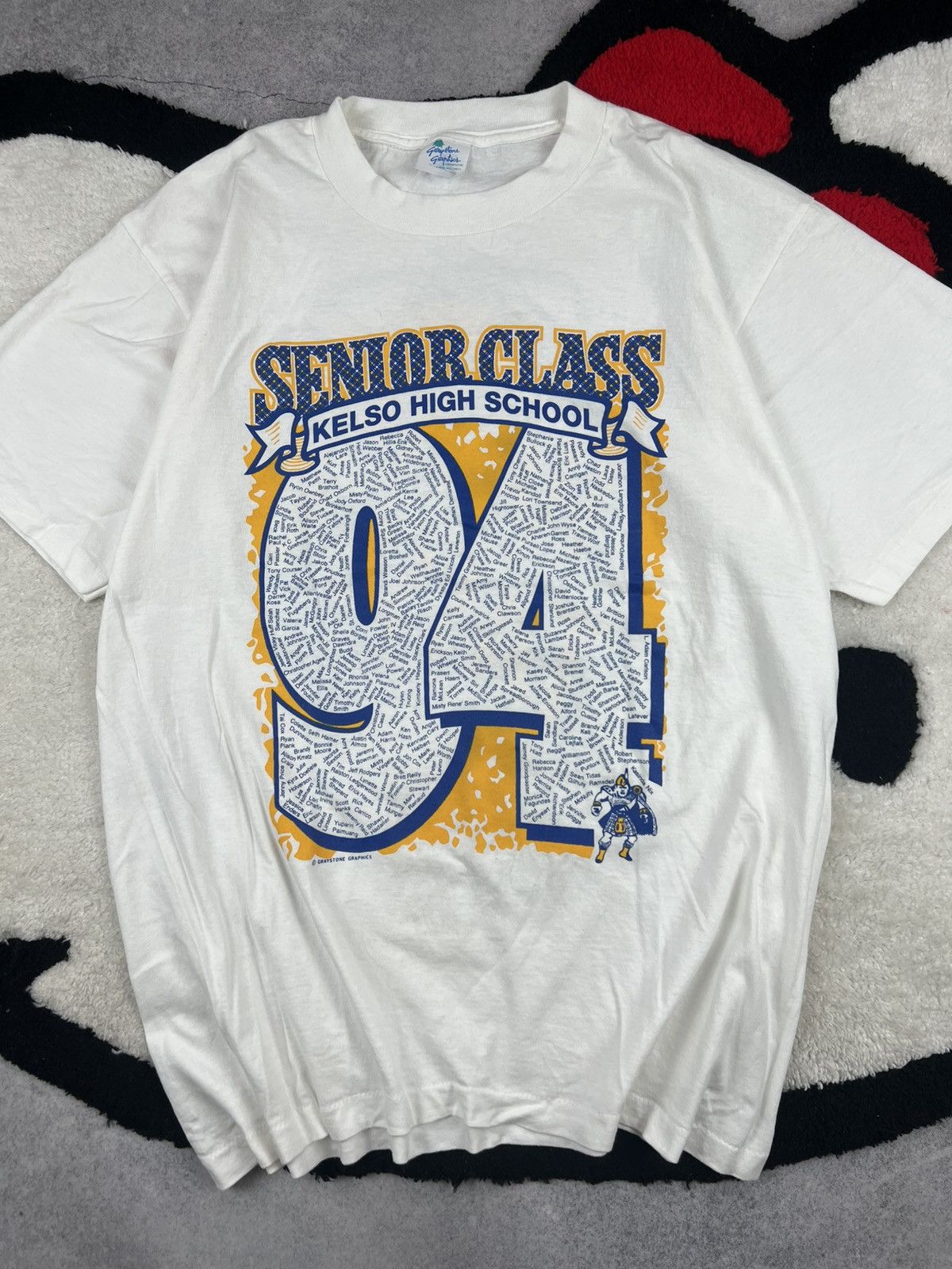 Vintage Vintage USA Kelso High School 1994 Single Stitch Tee Shirt Size US L / EU 52-54 / 3 - 4 Thumbnail