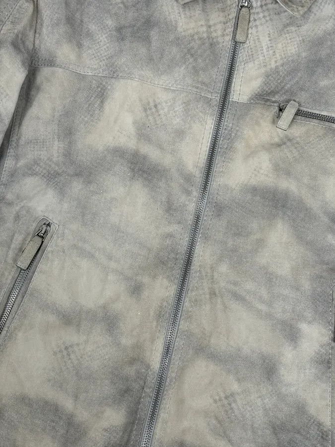 Giorgio Armani SS2012 Giorgio Armani Beige Grey Eroded Suede Leather Brut Jacket Size US L / EU 52-54 / 3 - 9 Thumbnail
