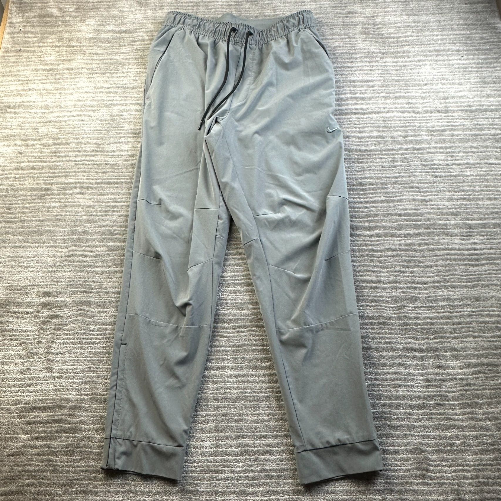 Nike Nike Pro Pants Mens M Activewear Sweatpants Pockets Elastic Waist Gray Polyester Regular Fit Vintage No Size US 31 - 2 Thumbnail