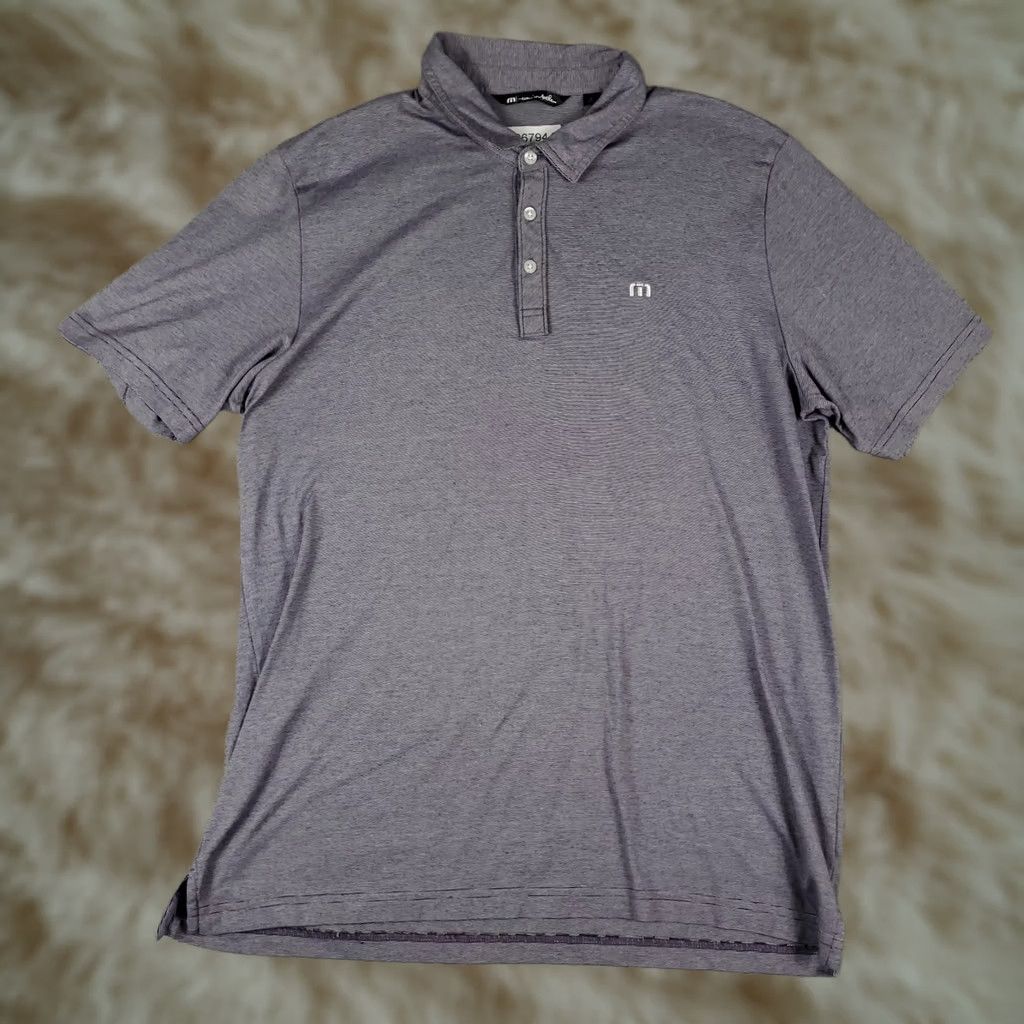 TravisMathew Travis Mathew Polo Shirt Mens XL Purple Golf Casual Short Sleeve Shirt Size US XL / EU 56 / 4 - 1 Thumbnail