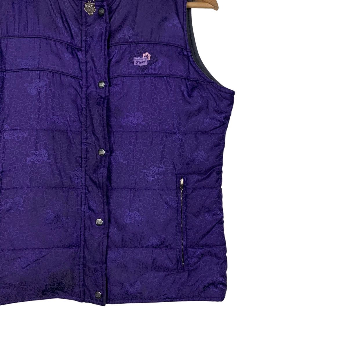 Asics ONITSUKA TIGER Purple Puffer Vest #2345-C105 Size S / US 4 / IT 40 - 4 Thumbnail