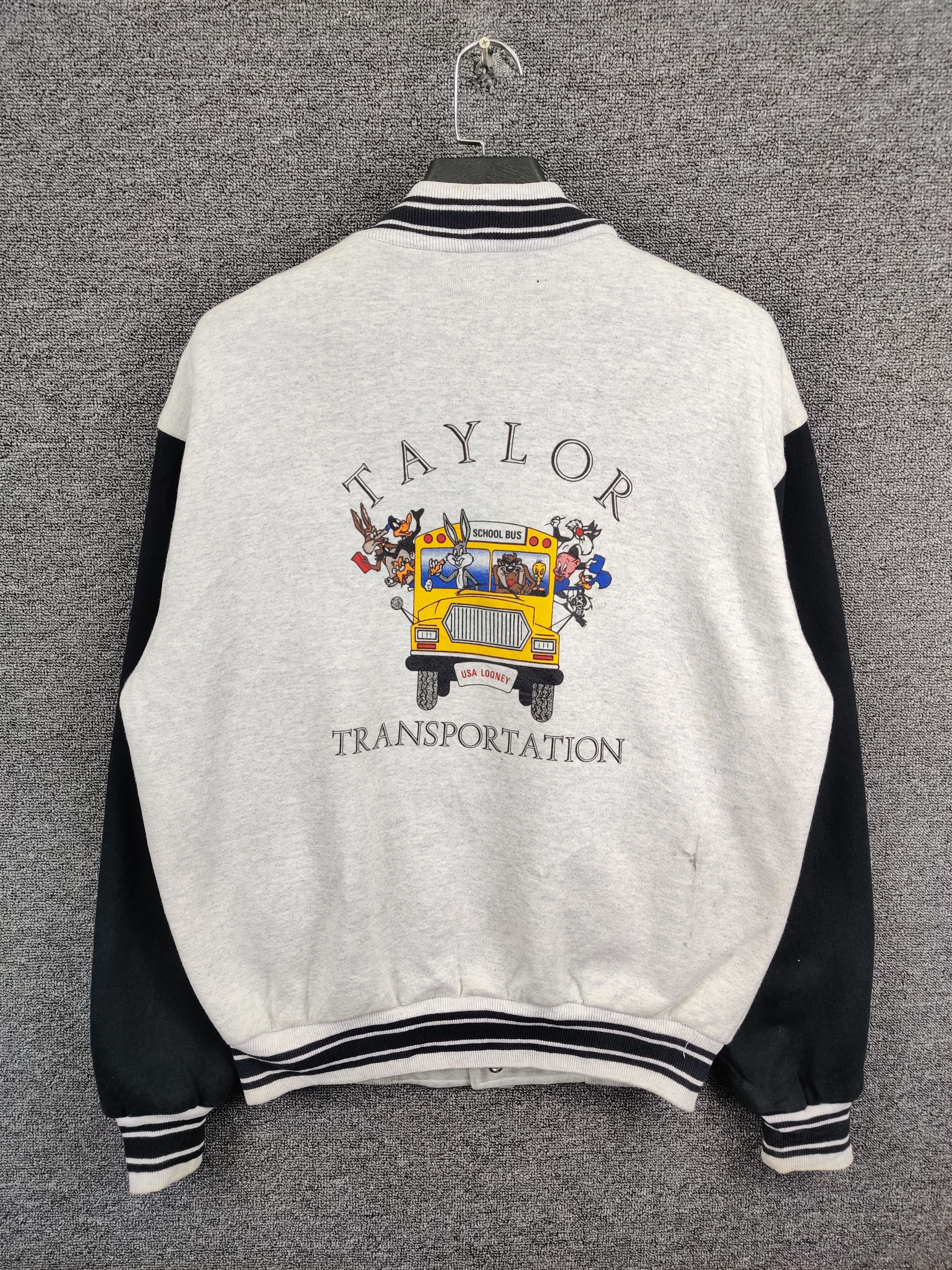 Vintage Vintage 90s Looney Tunes School Bus Varsity Jacket Size US L / EU 52-54 / 3 - 1 Thumbnail