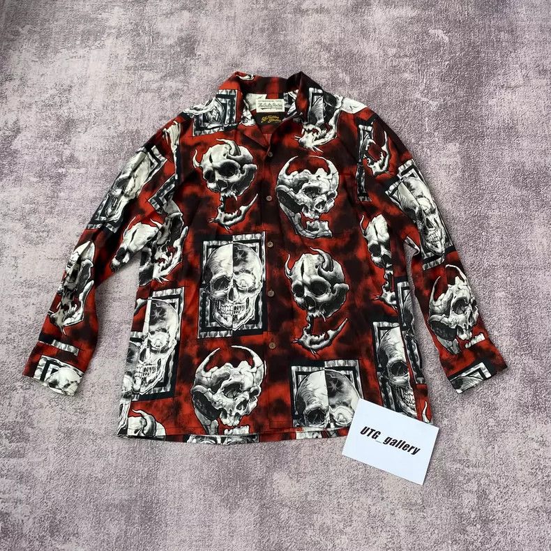 Wacko Maria Wacko maria Collaborative skull graffiti Hawaiian long-sle Size US L / EU 52-54 / 3 - 1 Thumbnail