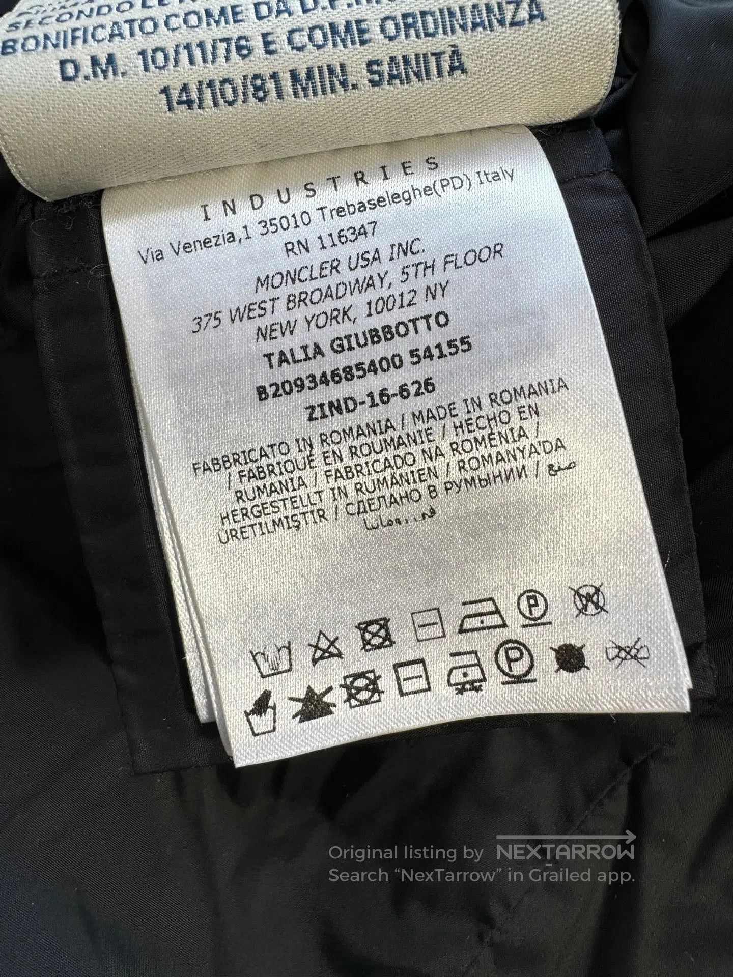 Moncler Moncler Black Diagonal Zipper Down Jacket. Size S / US 4 / IT 40 - 4 Thumbnail