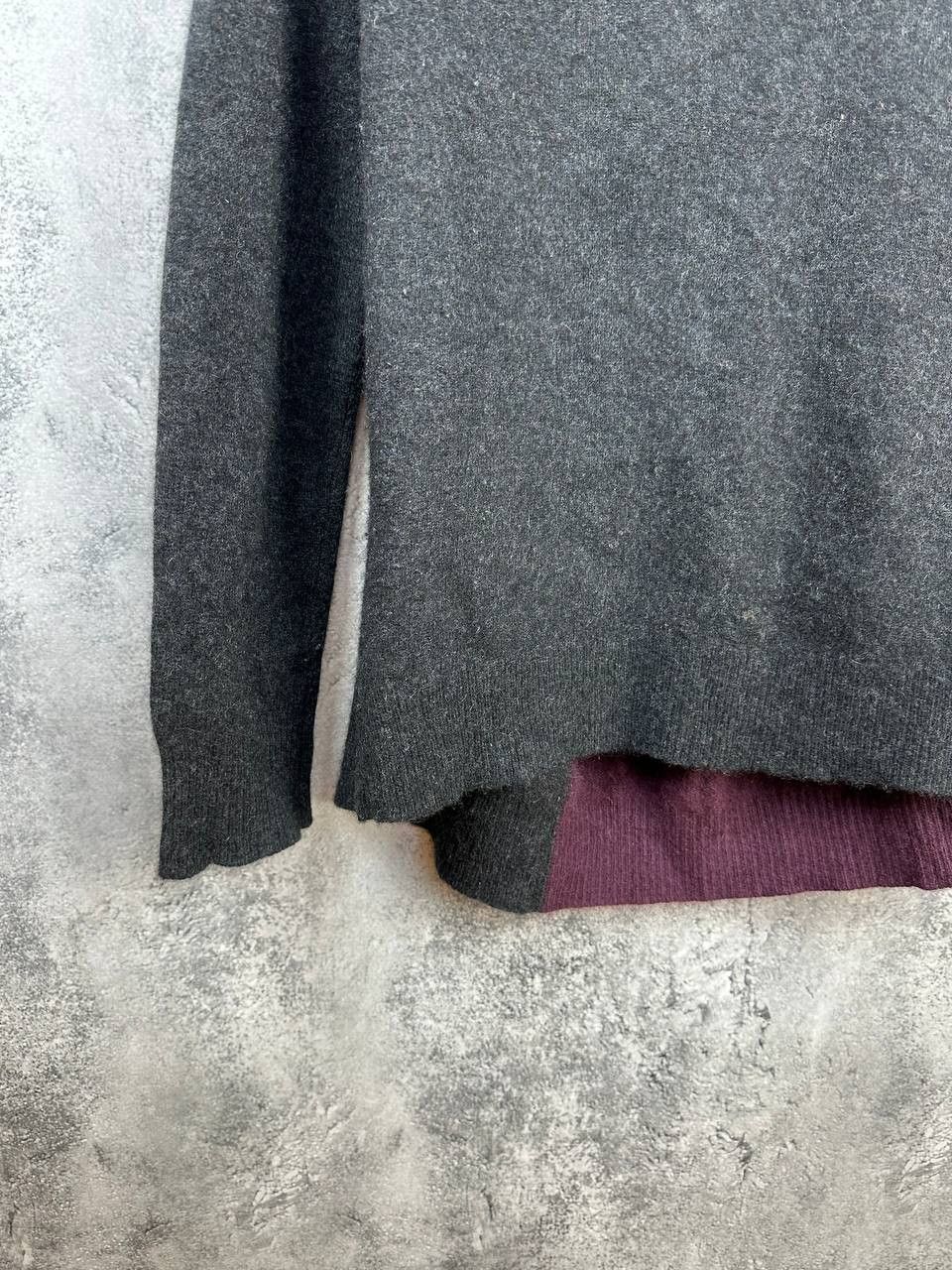 360Cashmere 360Cashmere Charcoal 100% Cashmere Heathered Sweater Relaxed Size S / US 4 / IT 40 - 6 Thumbnail