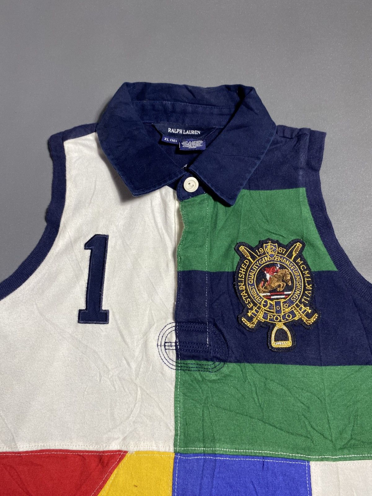 Polo Ralph Lauren Polo Ralph Lauren Multi Colour Tank Top Size US XL / EU 56 / 4 - 2 Thumbnail