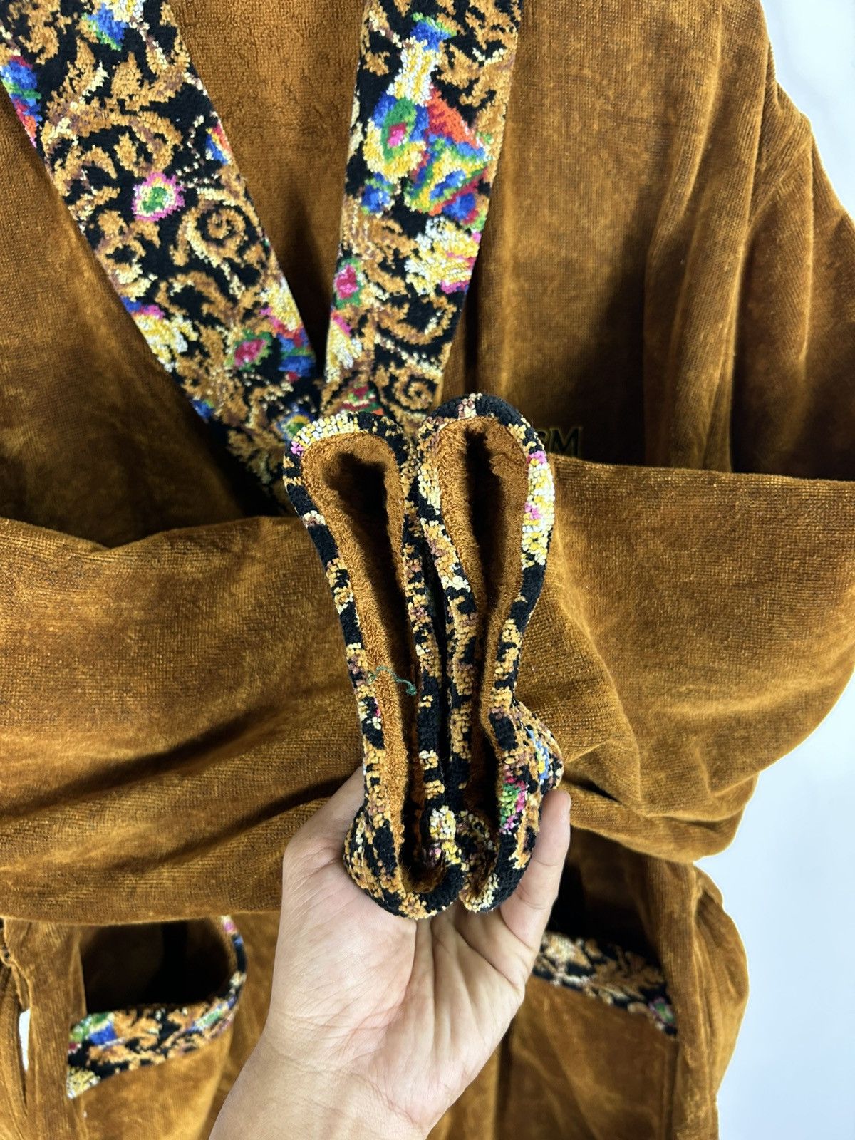 MCM 🔥MCM Tapestry Collar Monogram Unisex Bath Rob Jacket Size US L / EU 52-54 / 3 - 8 Thumbnail