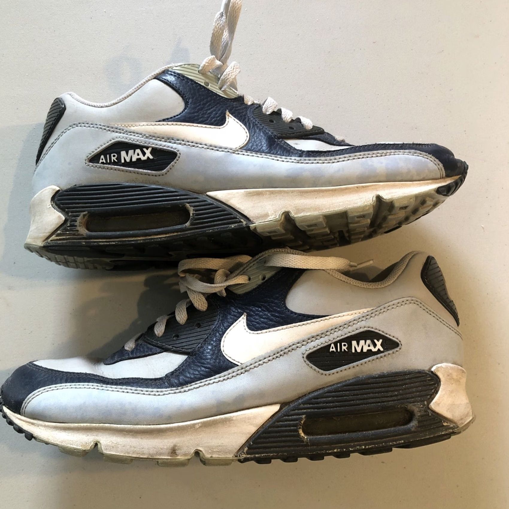 Nike Nike Air Max 90 Mens 12.5 Obsidian Fog Multicolor Athletic Sneaker 2011 Nike Air Max 90 Mens Shoes Size US 13 / EU 46 - 4 Thumbnail