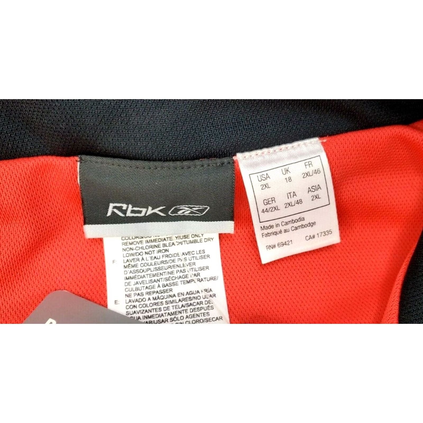 Reebok Reebok Essentials PlayDry Running Jacket Women 2XL Red Full Zip Athletic Training NWT Size XXL / US 16-18 / IT 52-54 - 3 Thumbnail