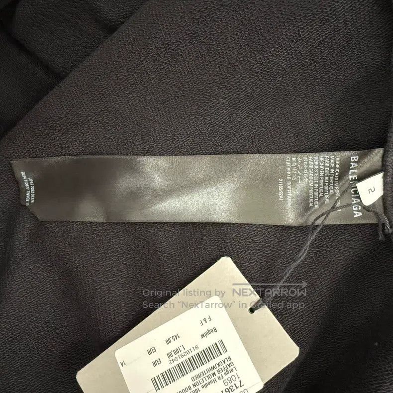 Balenciaga Balenciaga Black Coke Wave Print Tape Hoodie Size US M / EU 48-50 / 2 - 4 Thumbnail