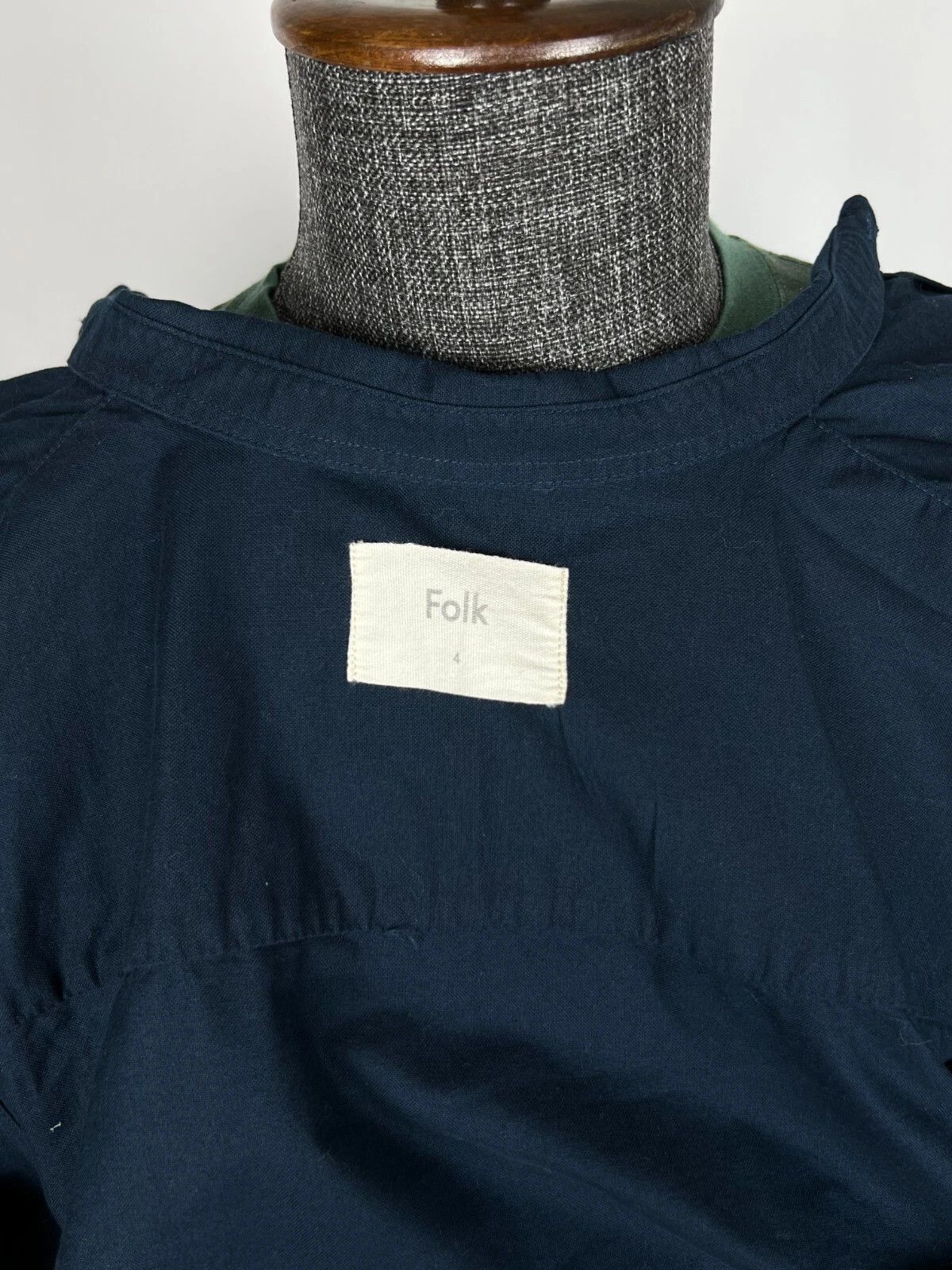 Folk Folk Men's Navy Blue Buton Up Long Sleeve Casual Shirt Size US L / EU 52-54 / 3 - 8 Thumbnail