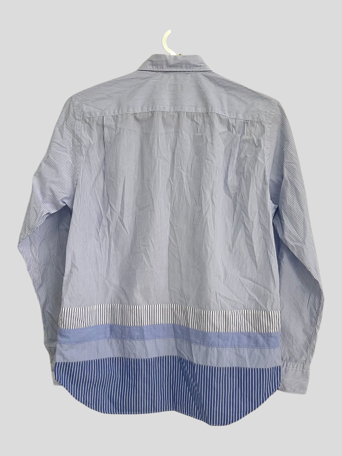 Comme des Garcons Homme FW18 Comme des Garçons Homme Patchwork Twill Striped Shirt Size US S / EU 44-46 / 1 - 5 Thumbnail