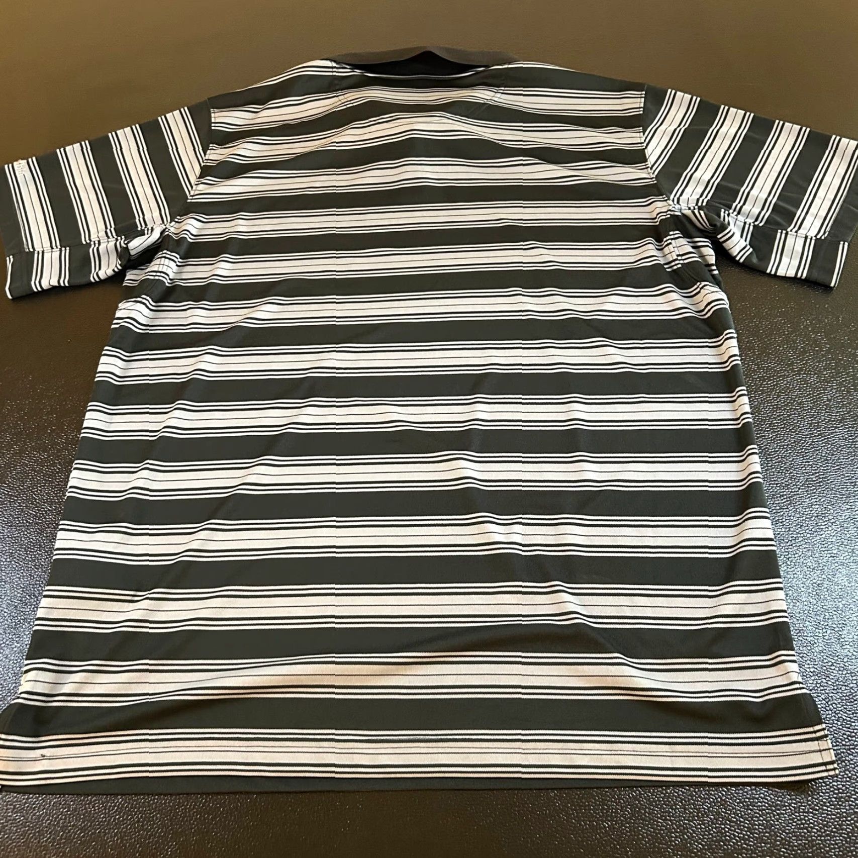 Vintage Columbia Polo Shirt Striped Black Gray Men's XL Moisture Wicking Athletic Polo Shirt Golf Shirt Shirts Size US XL / EU 56 / 4 - 4 Thumbnail