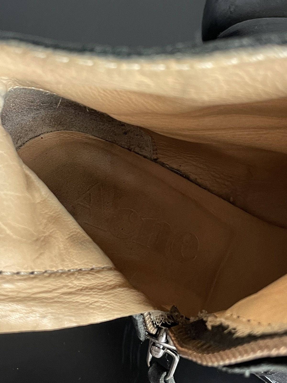 Acne Studios × If Six Was Nine Acne Studios Leather Ankle Boots Minimalist Heeled Side Zip Size US 7 / IT 37 - 10 Thumbnail