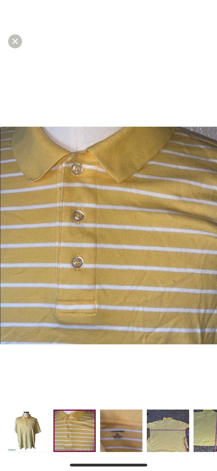 Lands' End Lands end XL striped polo shirt Size US XL / EU 56 / 4 - 5 Thumbnail