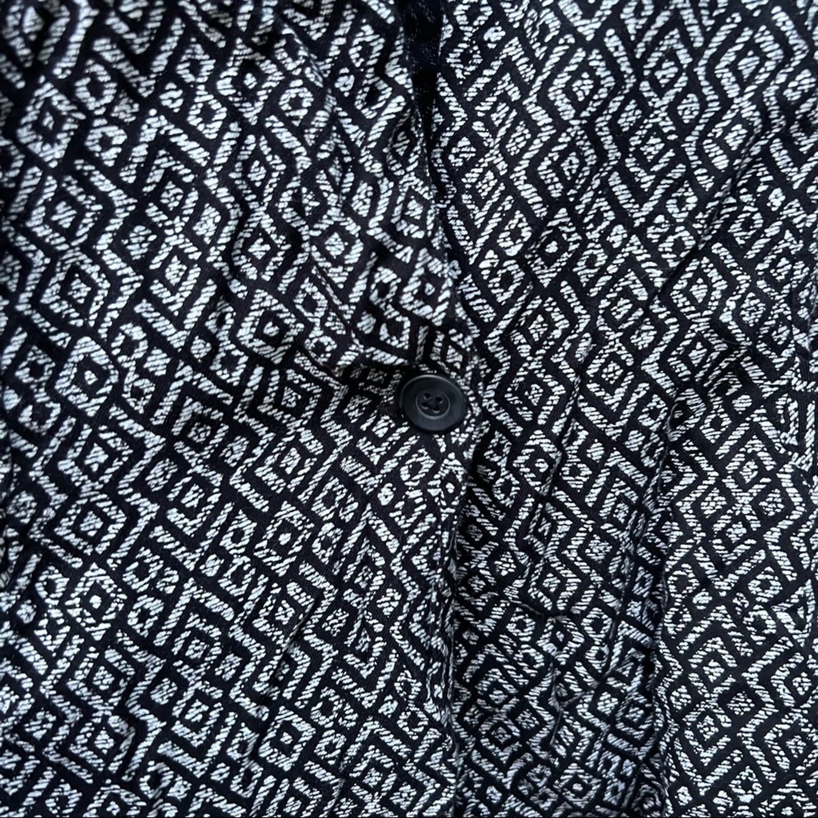 Lucky Brand Lucky black gray geometric boho Aztec single button blazer Size S / US 4 / IT 40 - 3 Thumbnail