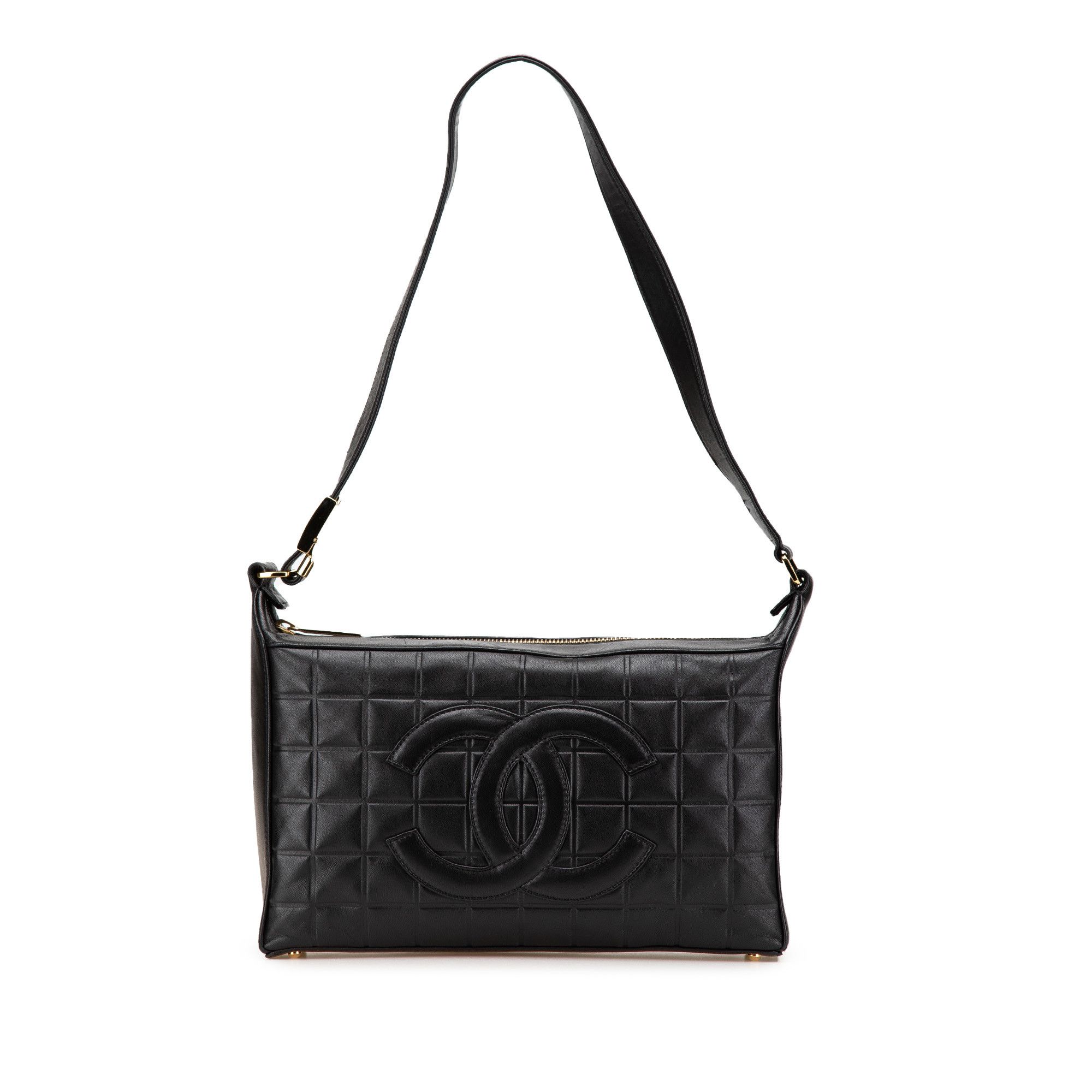 Chanel Chanel CC Choco Bar Lambskin Shoulder Bag Size ONE SIZE - 1 Thumbnail
