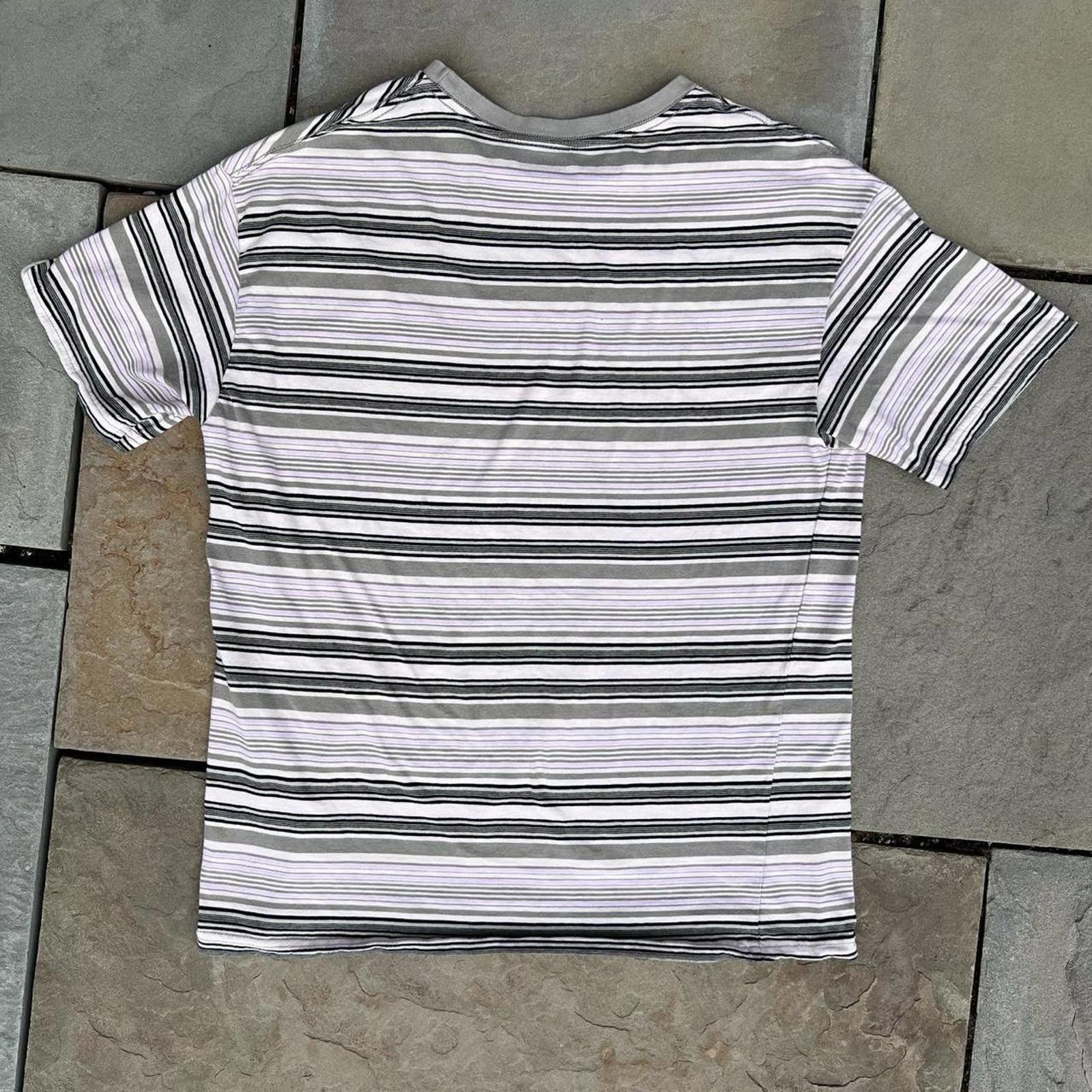 Other Y2K Olive Cream Pink Black Varied Striped T-shirt Size US S / EU 44-46 / 1 - 4 Thumbnail