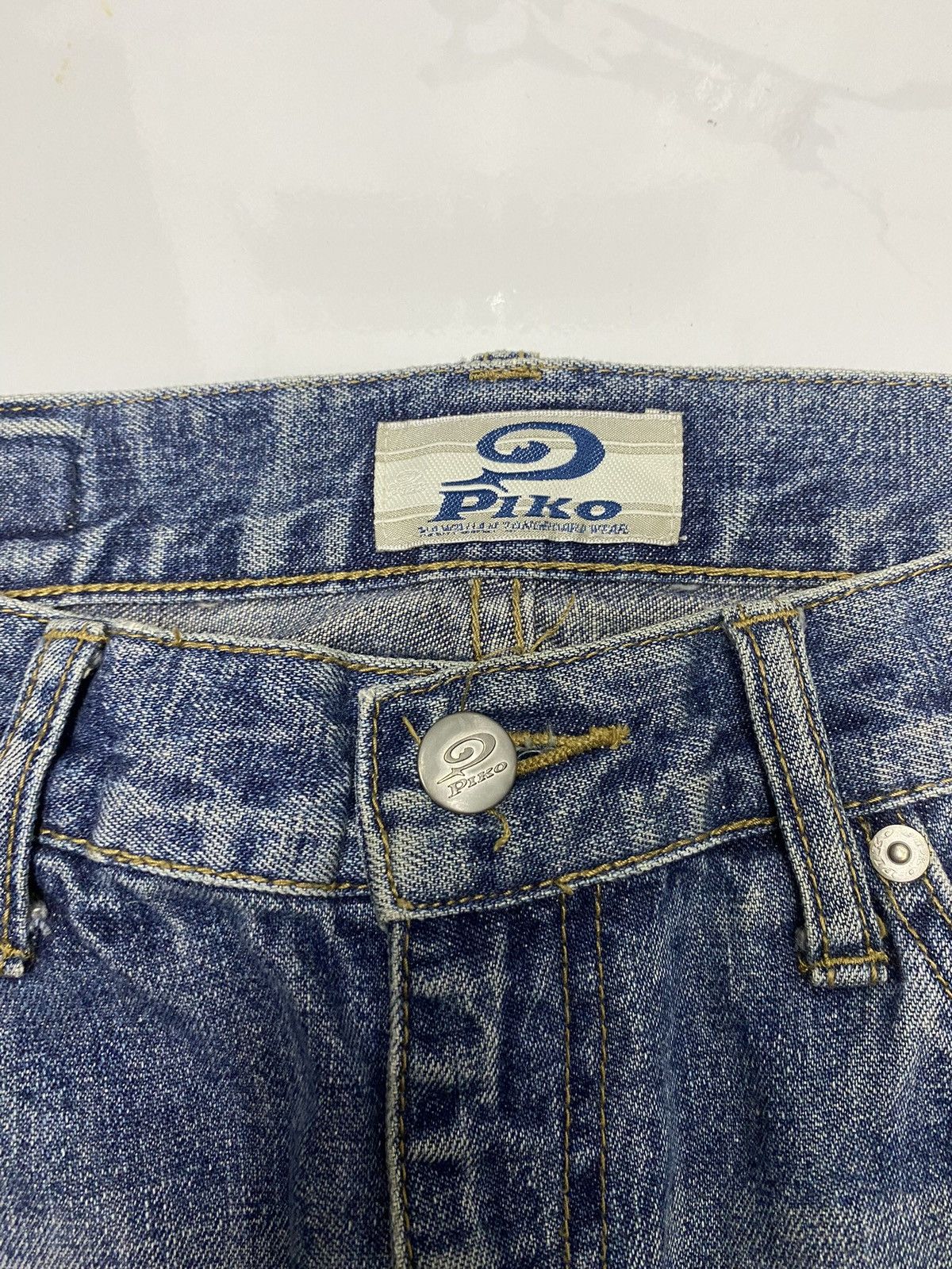 Vintage 🔥PIKO HAWAIIAN BAGGY JEANS DISTRESSED DENIM JEANS Size US 31 - 7 Thumbnail