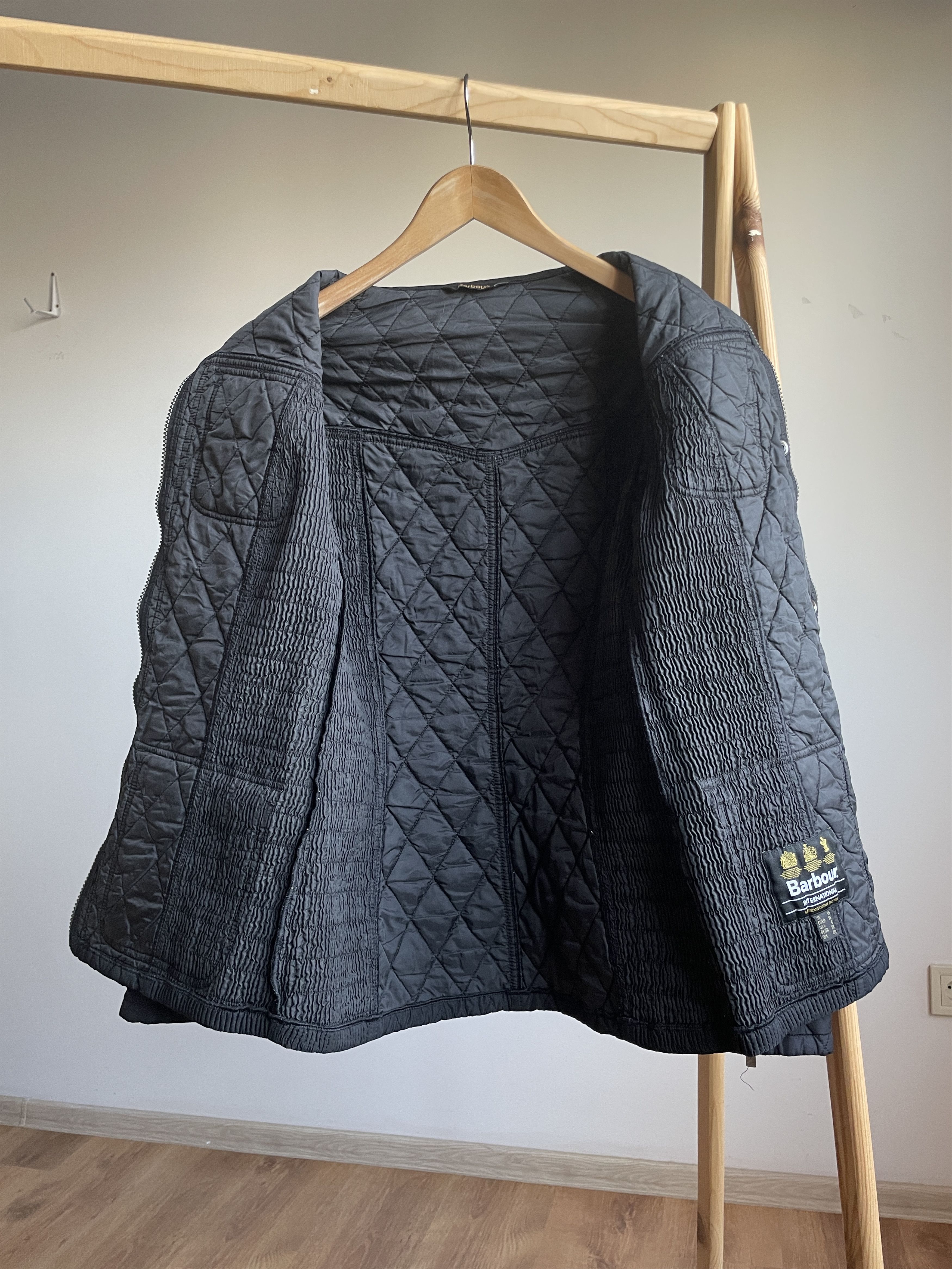 Barbour Barbour International Womens Fireblade Ribbed Quilted Jacket Size M / US 6-8 / IT 42-44 - 3 Thumbnail