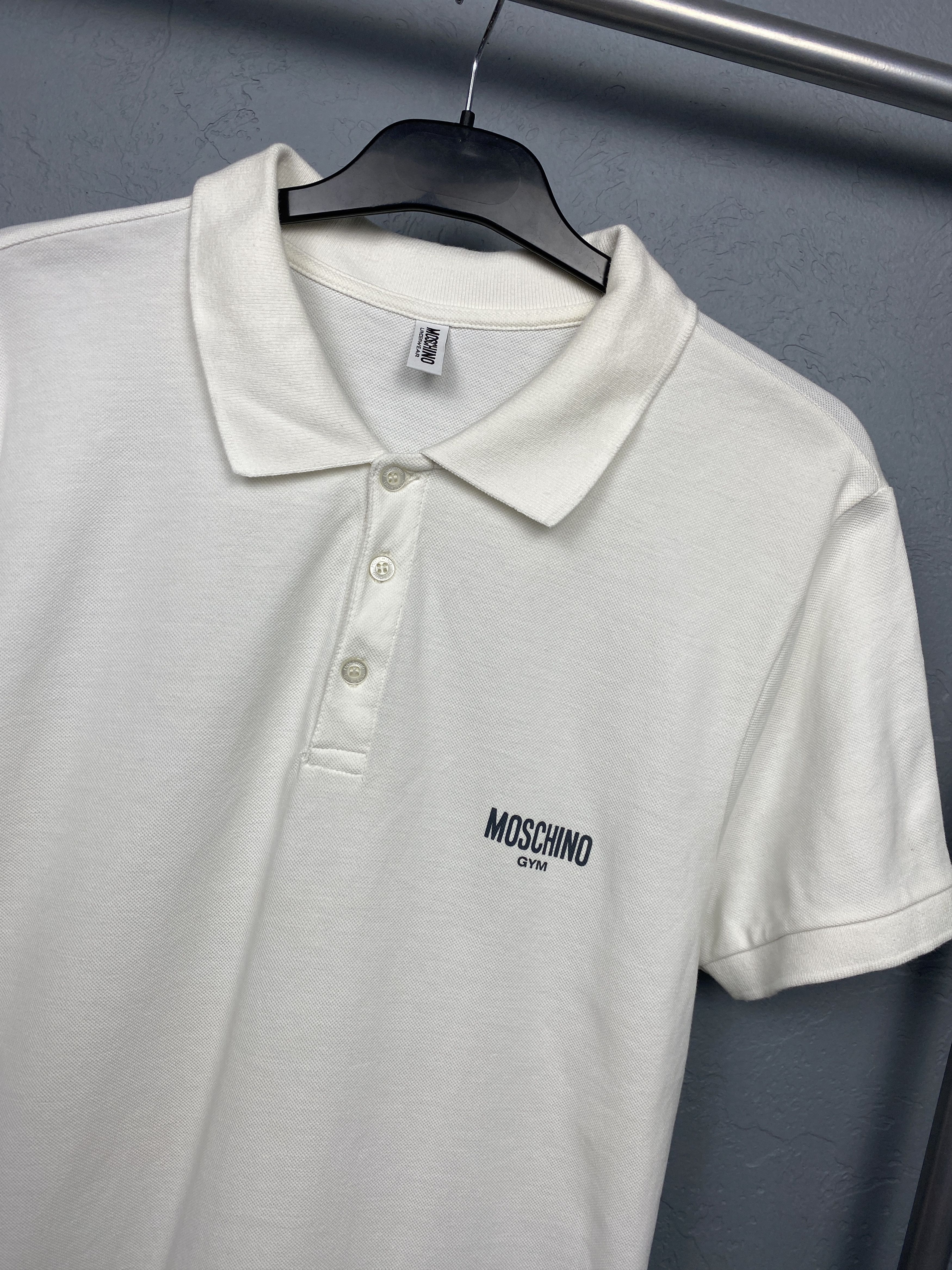 Moschino Moschino Gym Vintage Mens Polo Shirt Size US XL / EU 56 / 4 - 2 Thumbnail