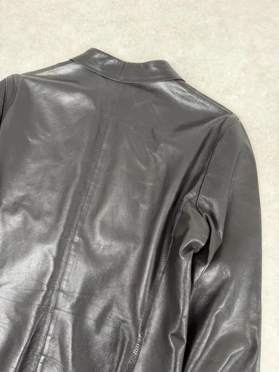 Gucci FW2000 Gucci Black Premium Minimalist Leather Jacket Size M / US 6-8 / IT 42-44 - 6 Thumbnail