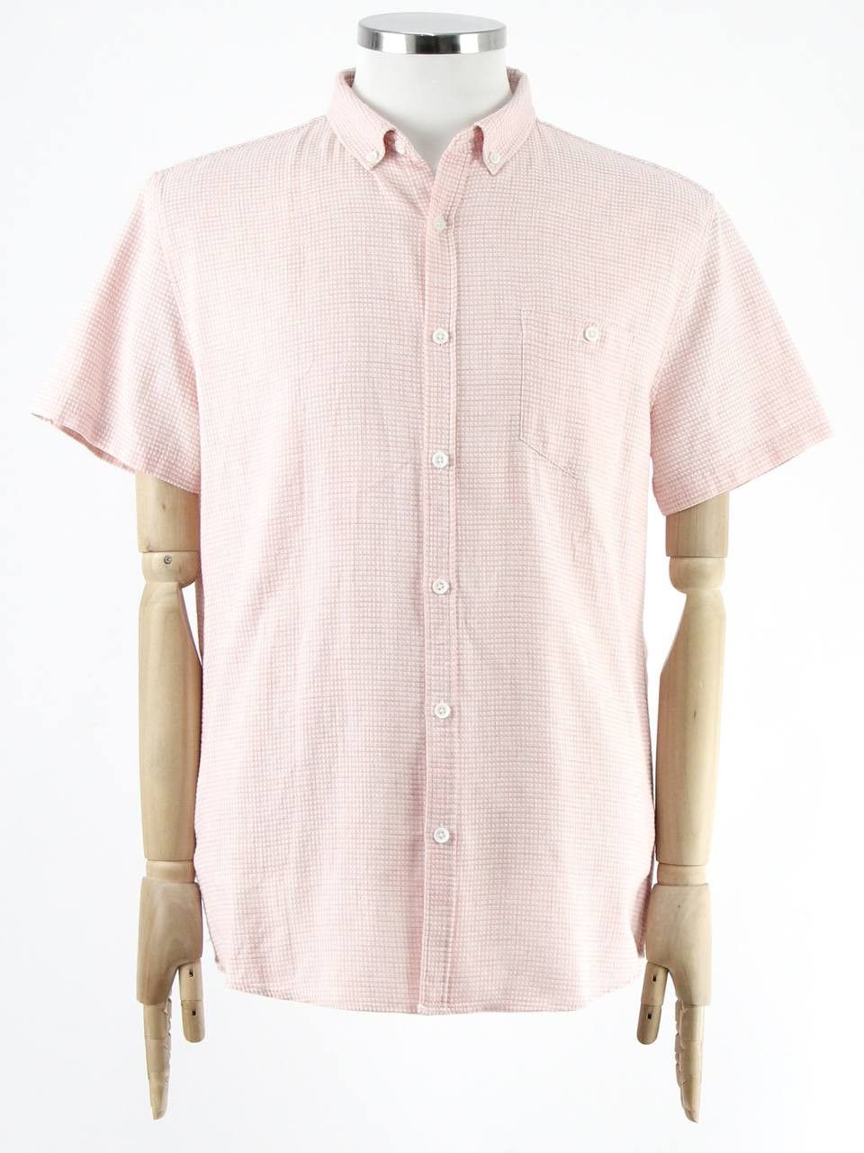 Common People COMMON PEOPLE Textured waffle shirt with short sleeves Size US L / EU 52-54 / 3 - 1 Thumbnail