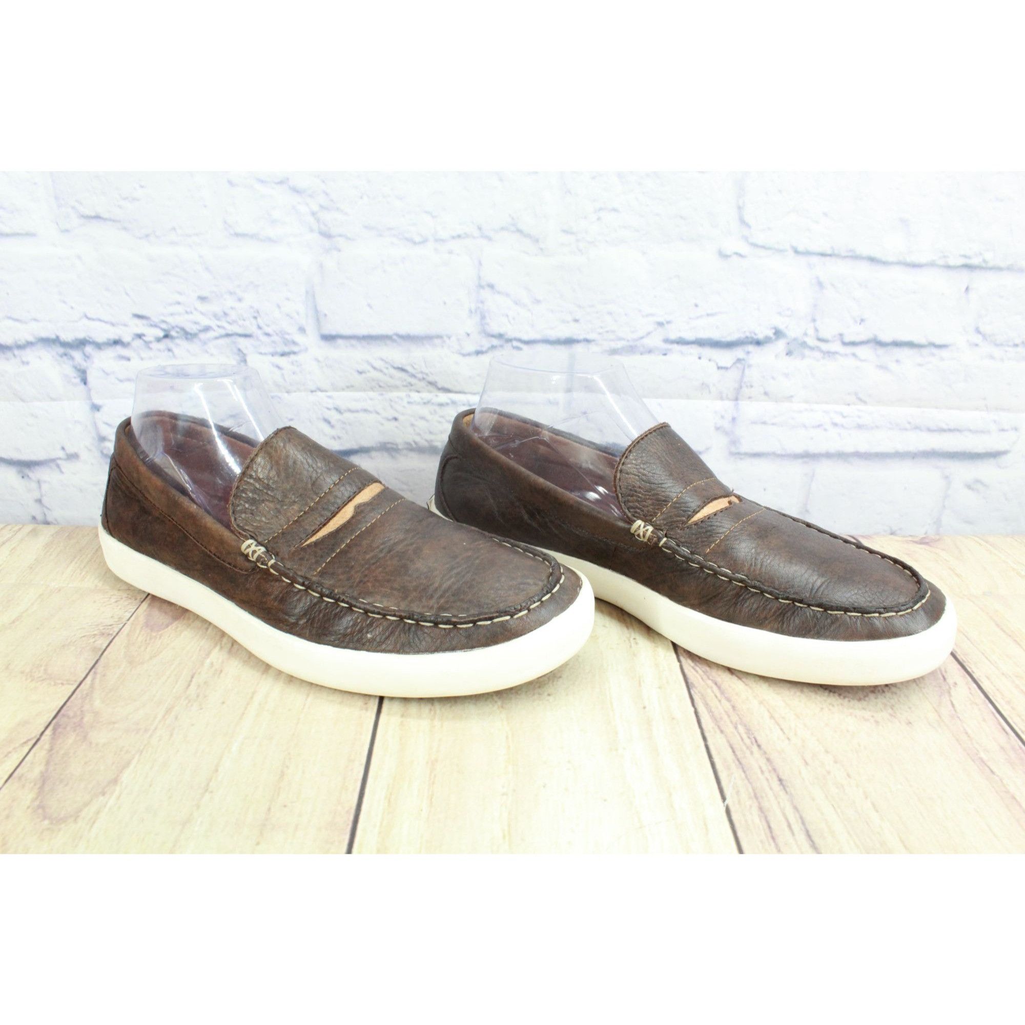 L.L. Bean LL Bean Men’s Mountainville Brown Penny Slip-On Shoes Size US 8 / EU 41 - 3 Thumbnail