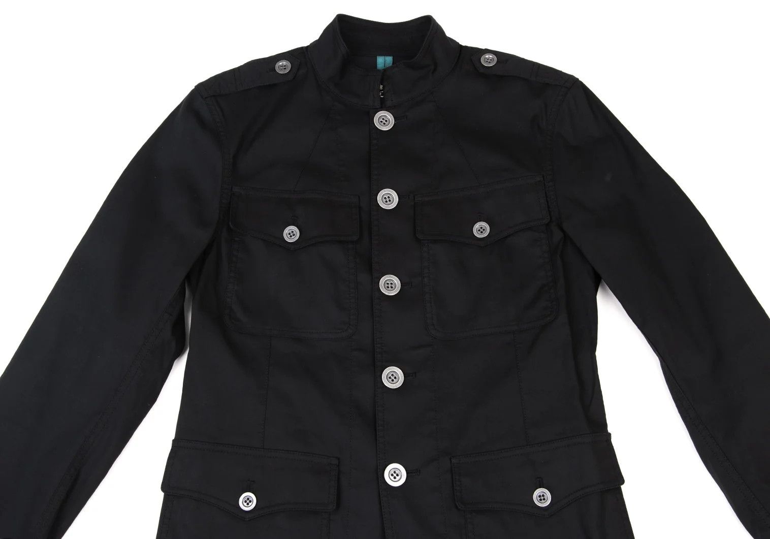 Jean Paul Gaultier Cotton Military Jacket in Black Size 46 Size US S / EU 44-46 / 1 - 2 Thumbnail