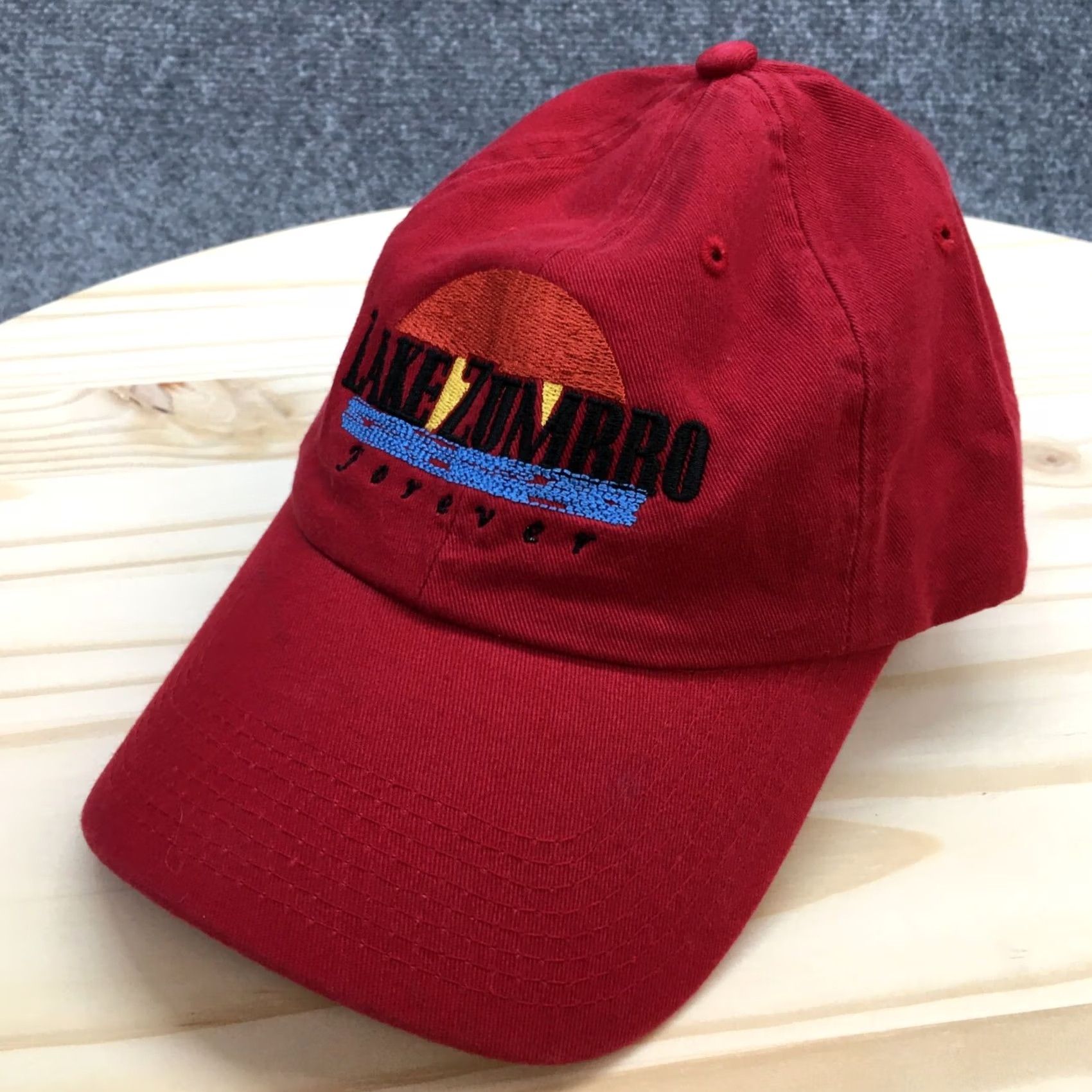 Umbro Fahrenheit Lake Zumbro Baseball Cap Hat Red Mens One Size Adjustable Curved Brim Casual Size ONE SIZE - 2 Thumbnail