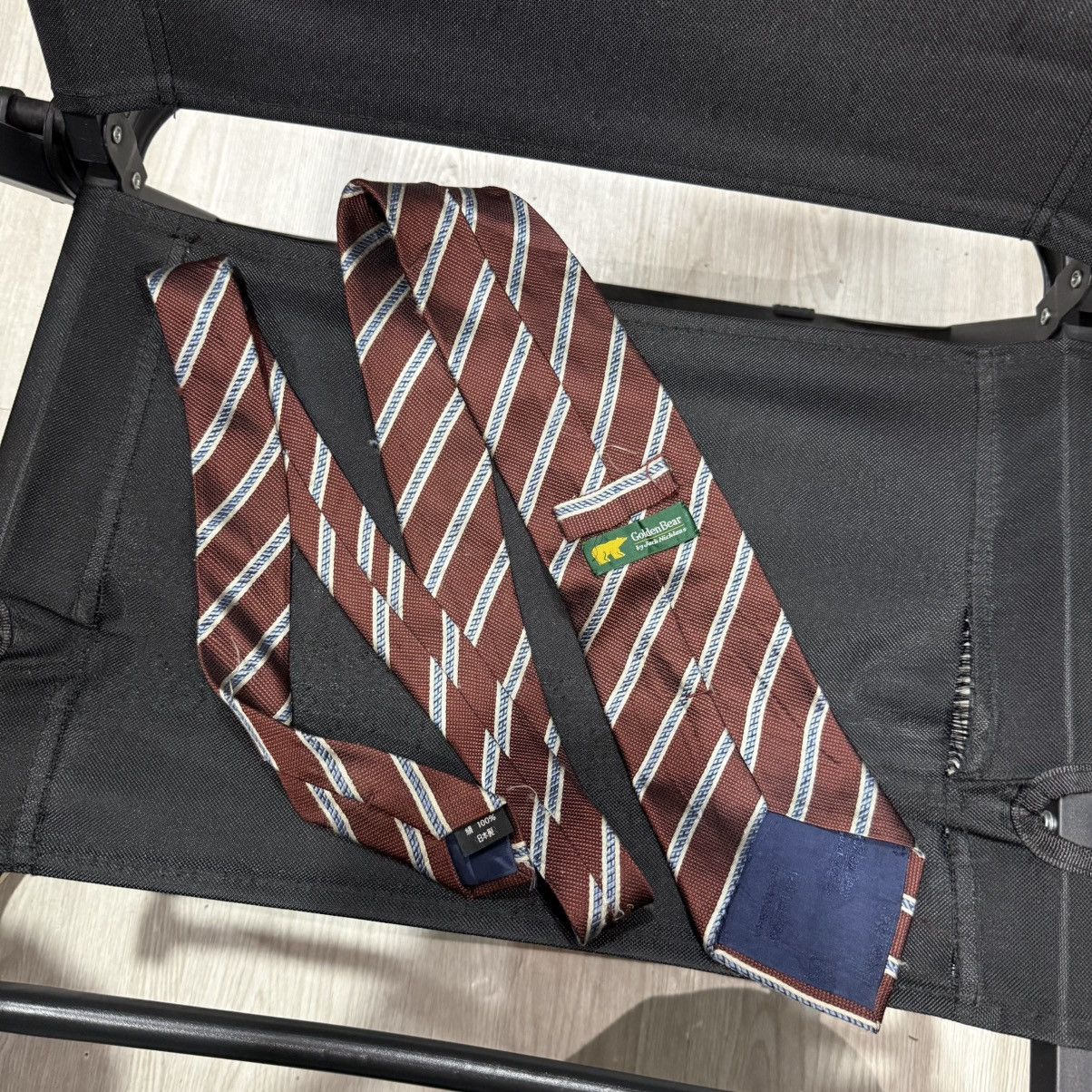 Golden Bear Golden bear jack nicklaus neckties stripe patterned silk Size ONE SIZE - 1 Thumbnail