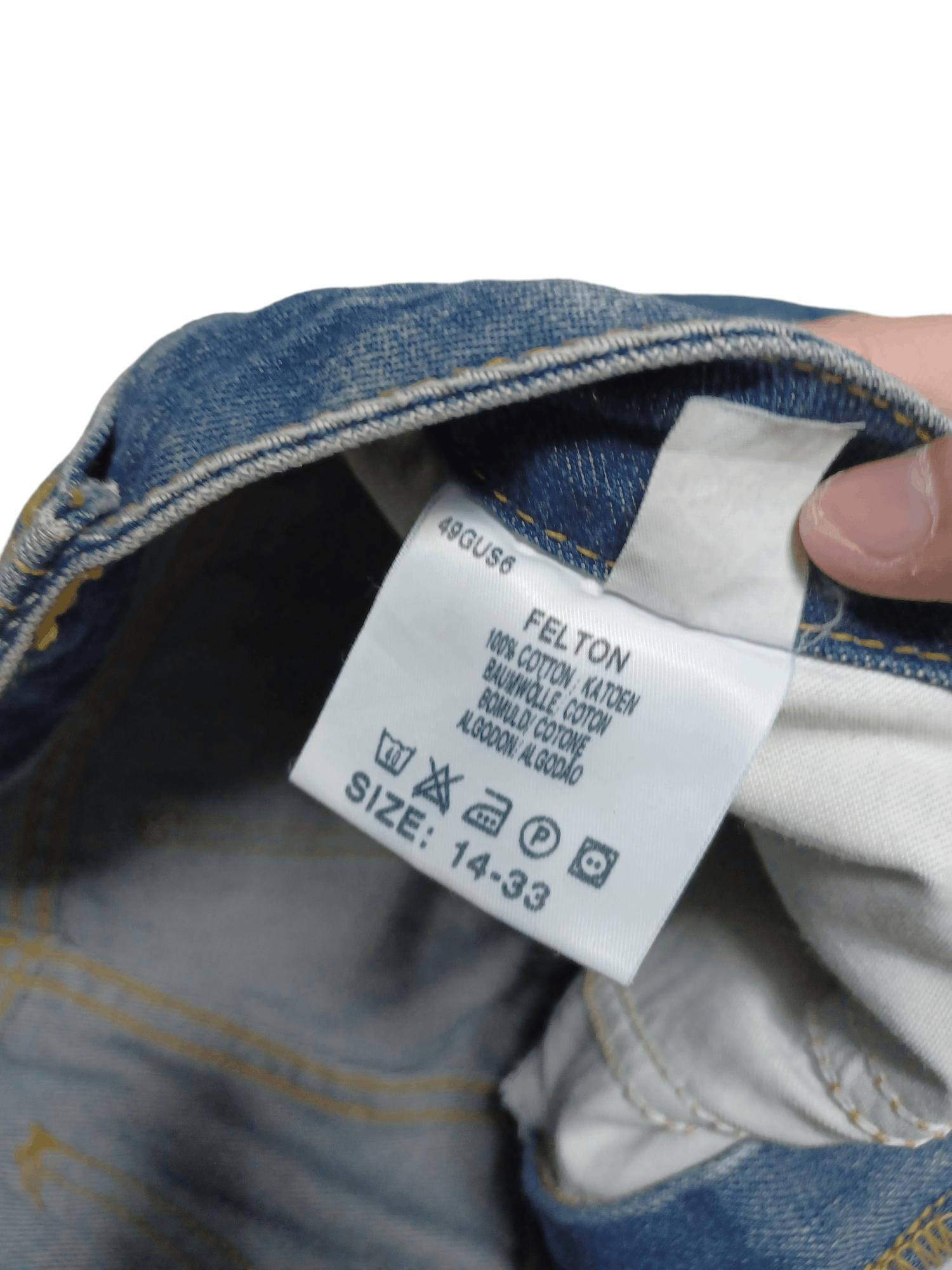 Lee VINTAGE FLARED LEE FELTON 90S AVANTGARDE JEANS DENIM Size US 33 - 5 Thumbnail