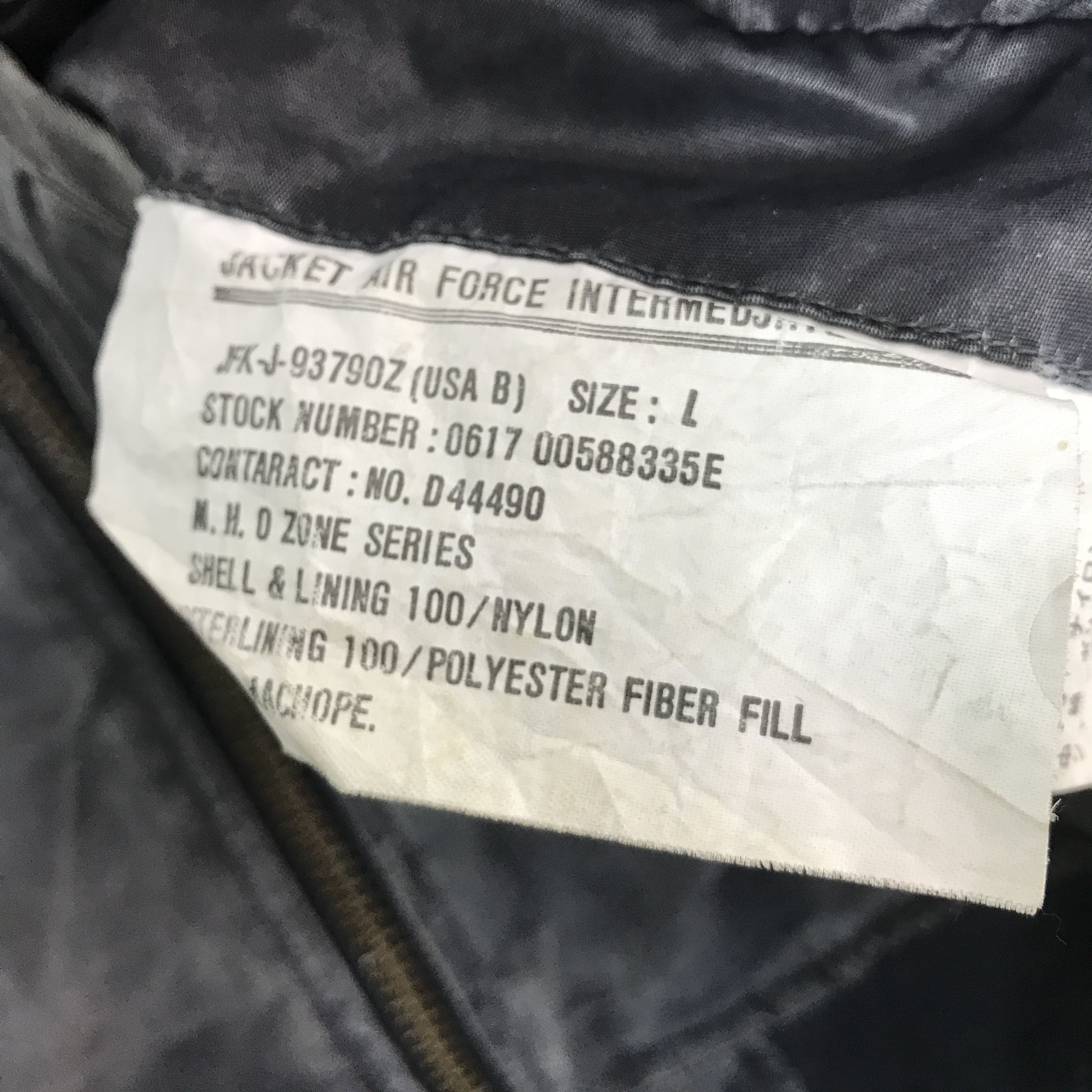 Japanese Brand VTG AIR FORCE INTERMEDIATE MA-1 BOMBER JACKET JACKET Size US L / EU 52-54 / 3 - 12 Thumbnail