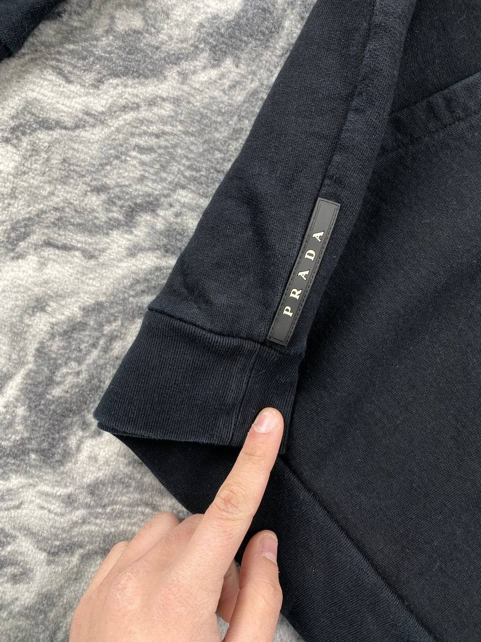 Prada Prada Black Tab Hoodie Size US XL / EU 56 / 4 - 6 Thumbnail