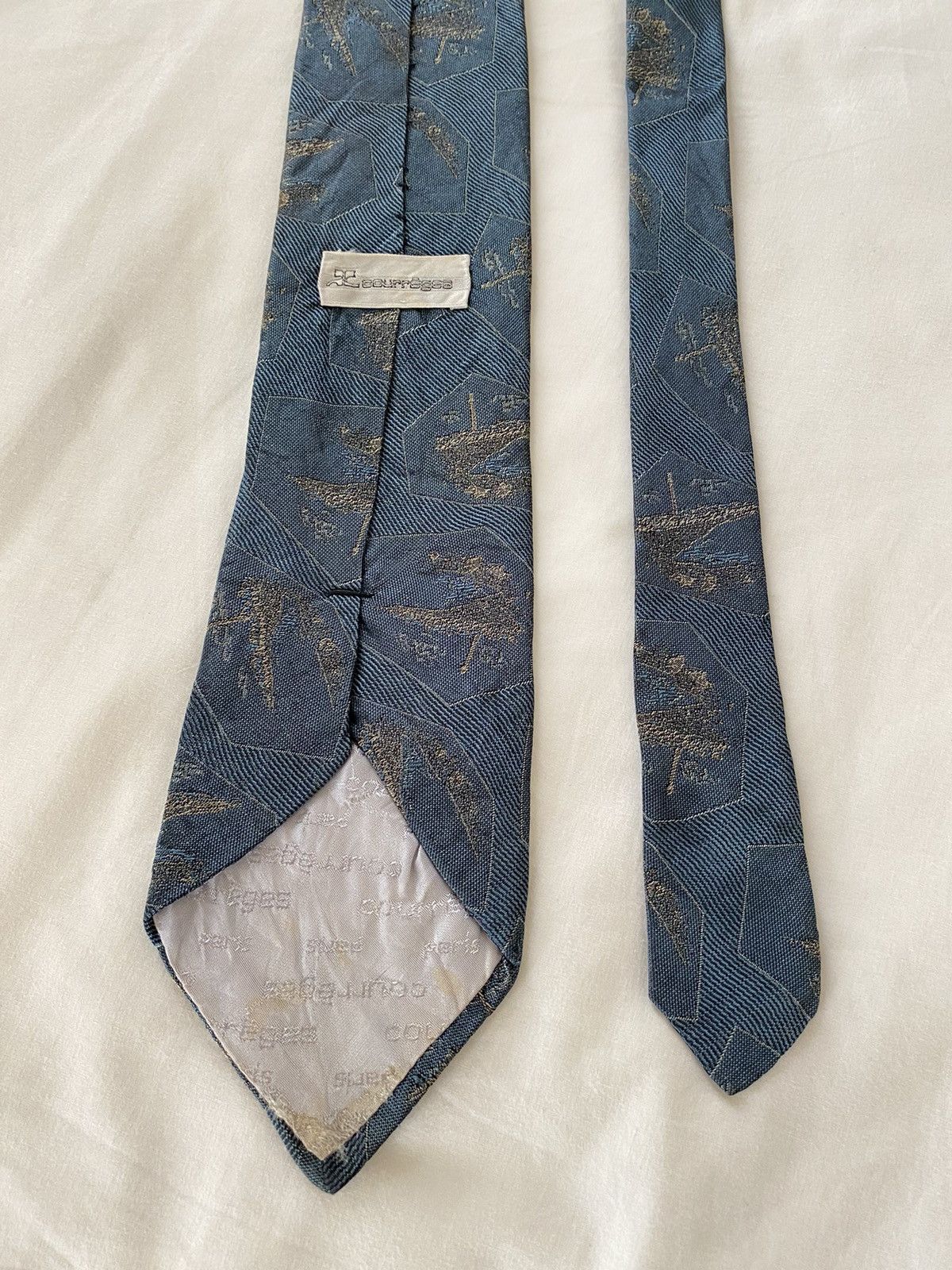 Courreges blue tie