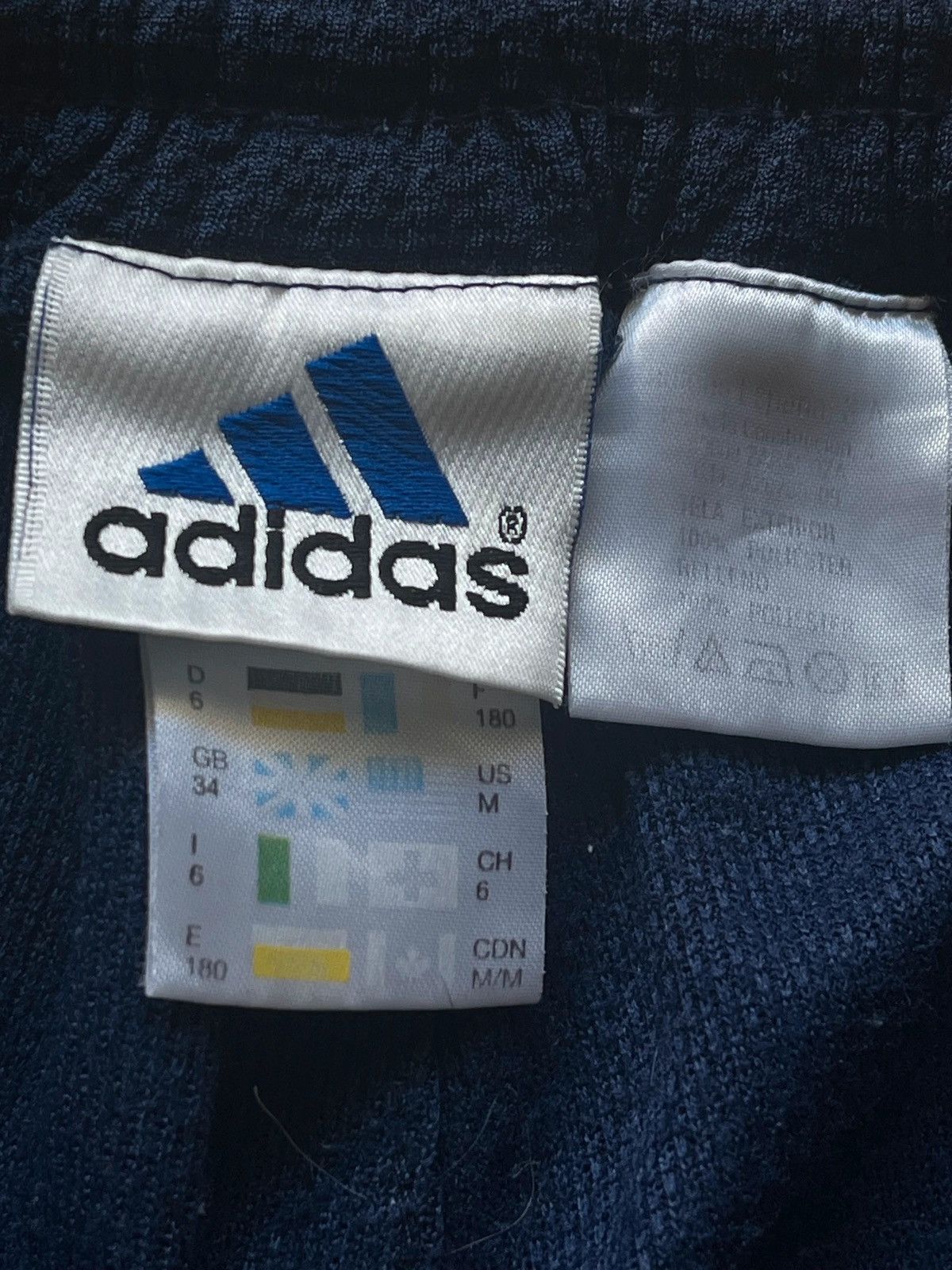 Adidas Adidas Double Knee Sz M Vintage Three Stripes 1990s Size US 33 - 14 Thumbnail