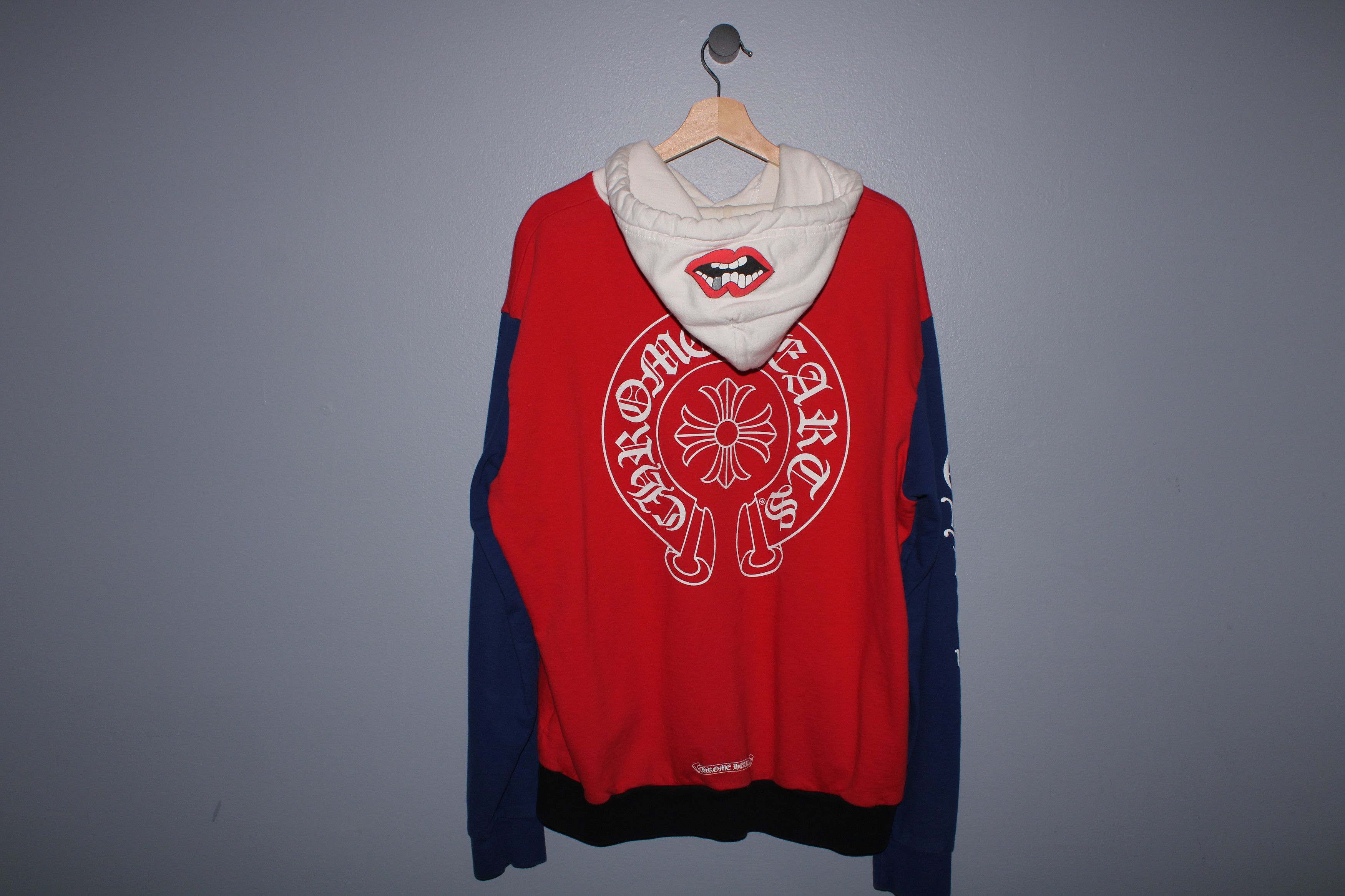 Chrome Hearts CHROME HEARTS MATTY BOY RED/WHITE/BLUE LIPS HOODIE Size US L / EU 52-54 / 3 - 2 Thumbnail