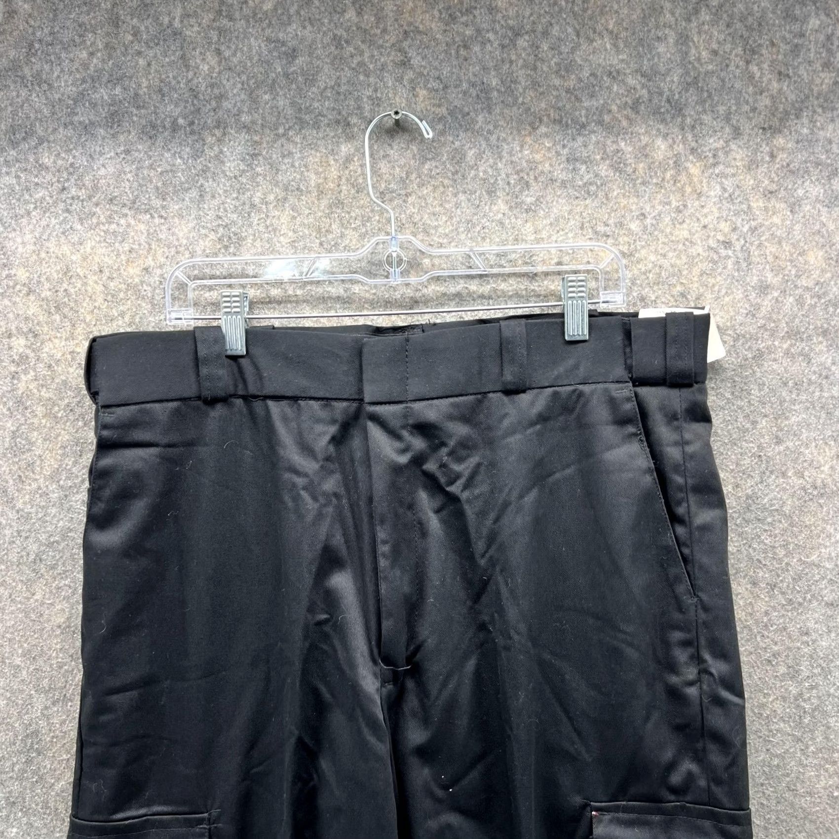Vintage Tact Squad Pants Men 36 Regular Black Polyester Cargo Pocket Straight Inseam 32 Navy Police new Size US 36 / EU 52 - 2 Thumbnail