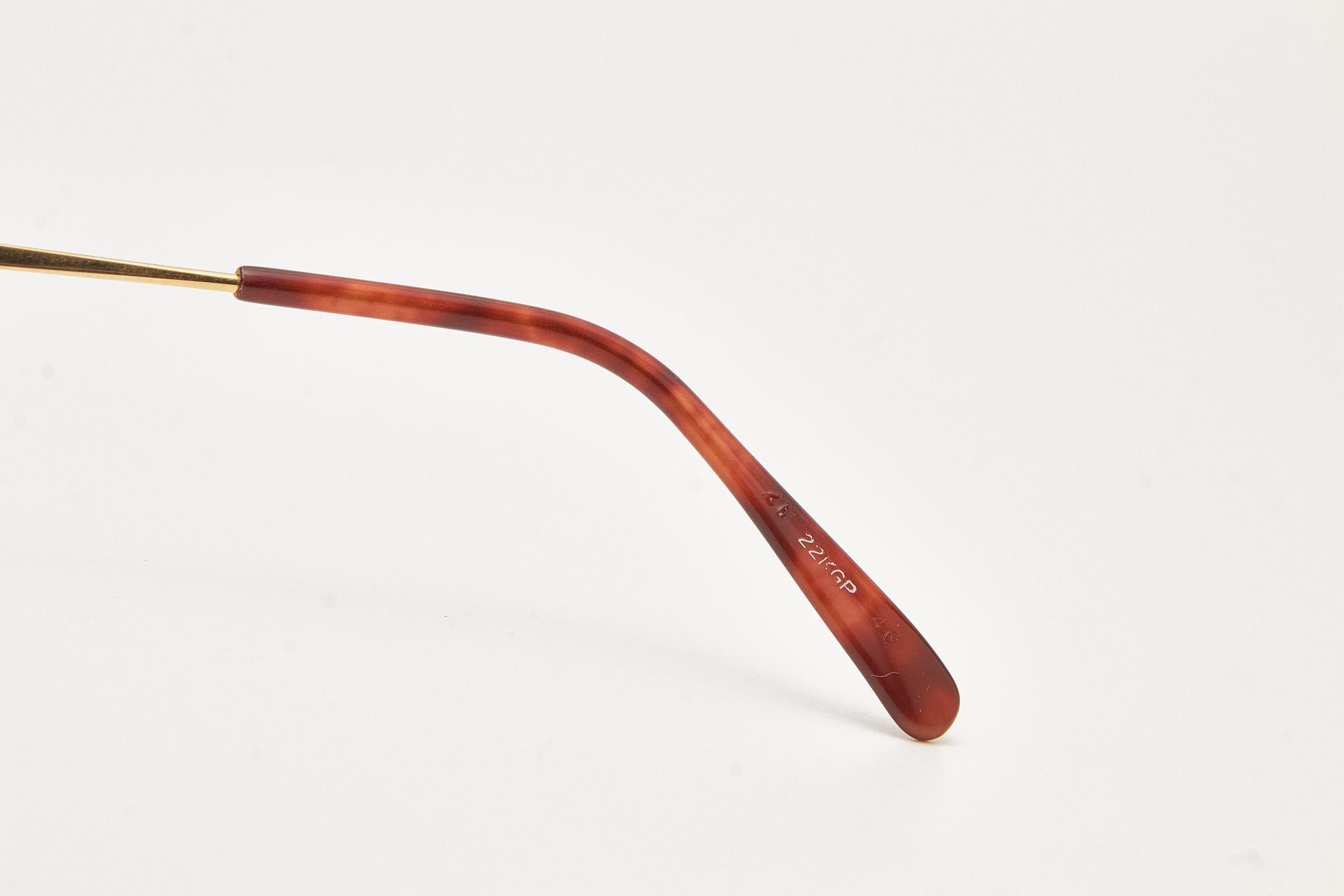 Jean Paul Gaultier JEAN PAUL GAULTIER 55-3178 22k Gold Plated Frame Size ONE SIZE - 7 Thumbnail