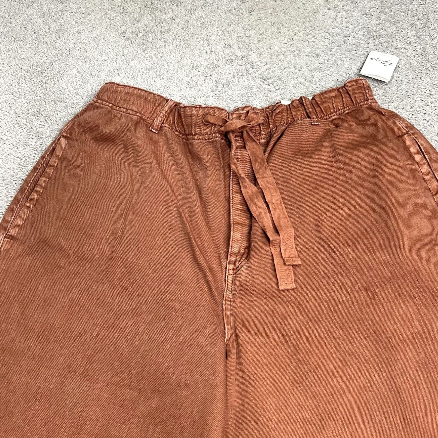 Free People VINTAGE Free People We The Free Pants High Rise Ultra Wide Leg Clover Copper NWT Size 36" / US 14 / IT 50 - 2 Thumbnail