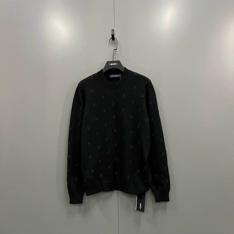 Louis Vuitton Louis Vuitton Black embroidered logo knitwear of Fei-Dong c Size US M / EU 48-50 / 2 - 1 Thumbnail
