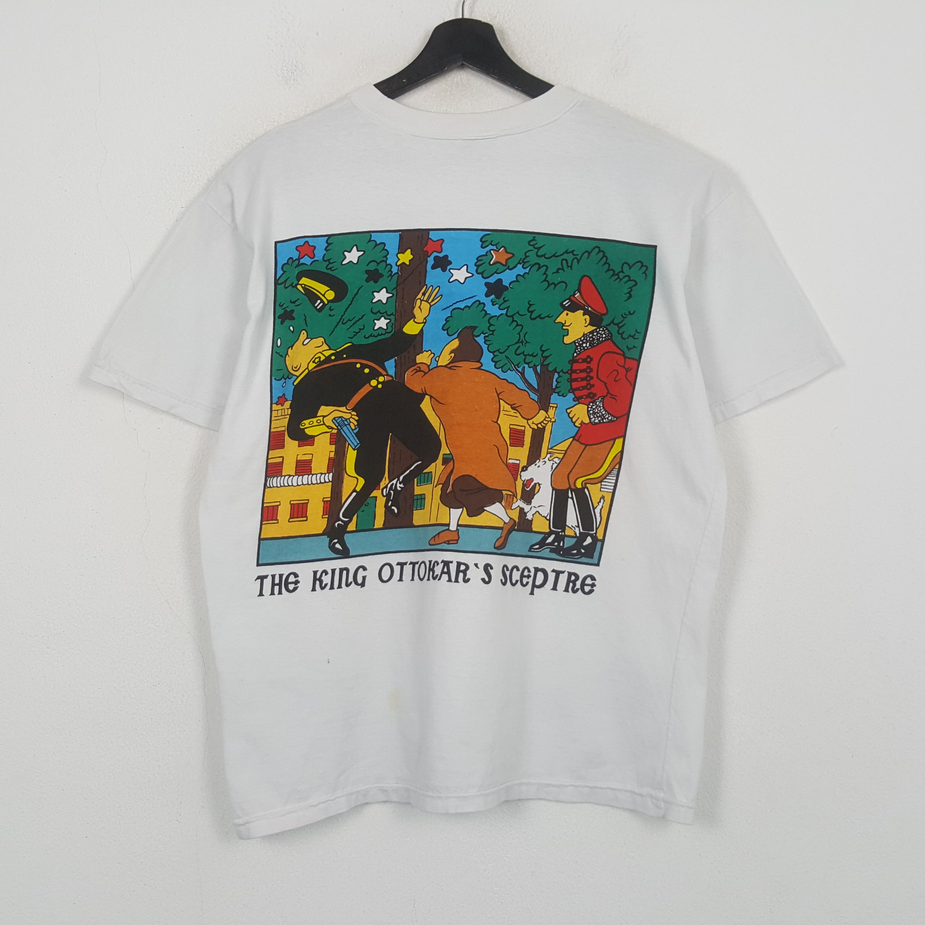 Vintage Adventure Tintin The King Ottkars Sceptre Tshirt C299N6 Size US L / EU 52-54 / 3 - 1 Thumbnail